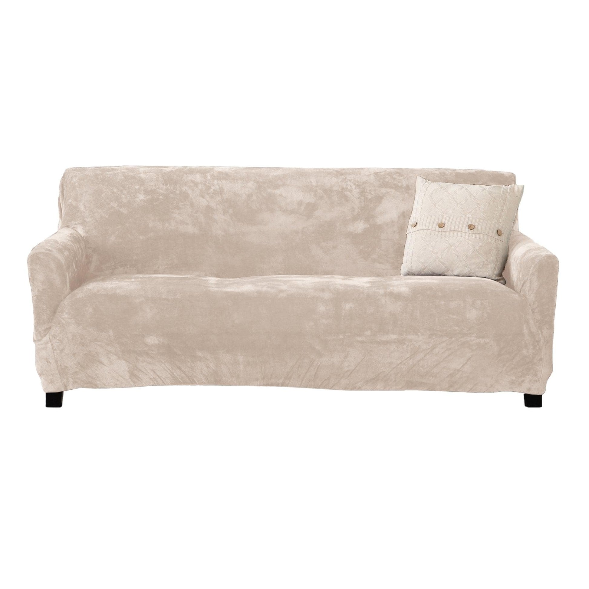 Velvet Stretch Slipcover - Gale Collection - Best Buy Furniture