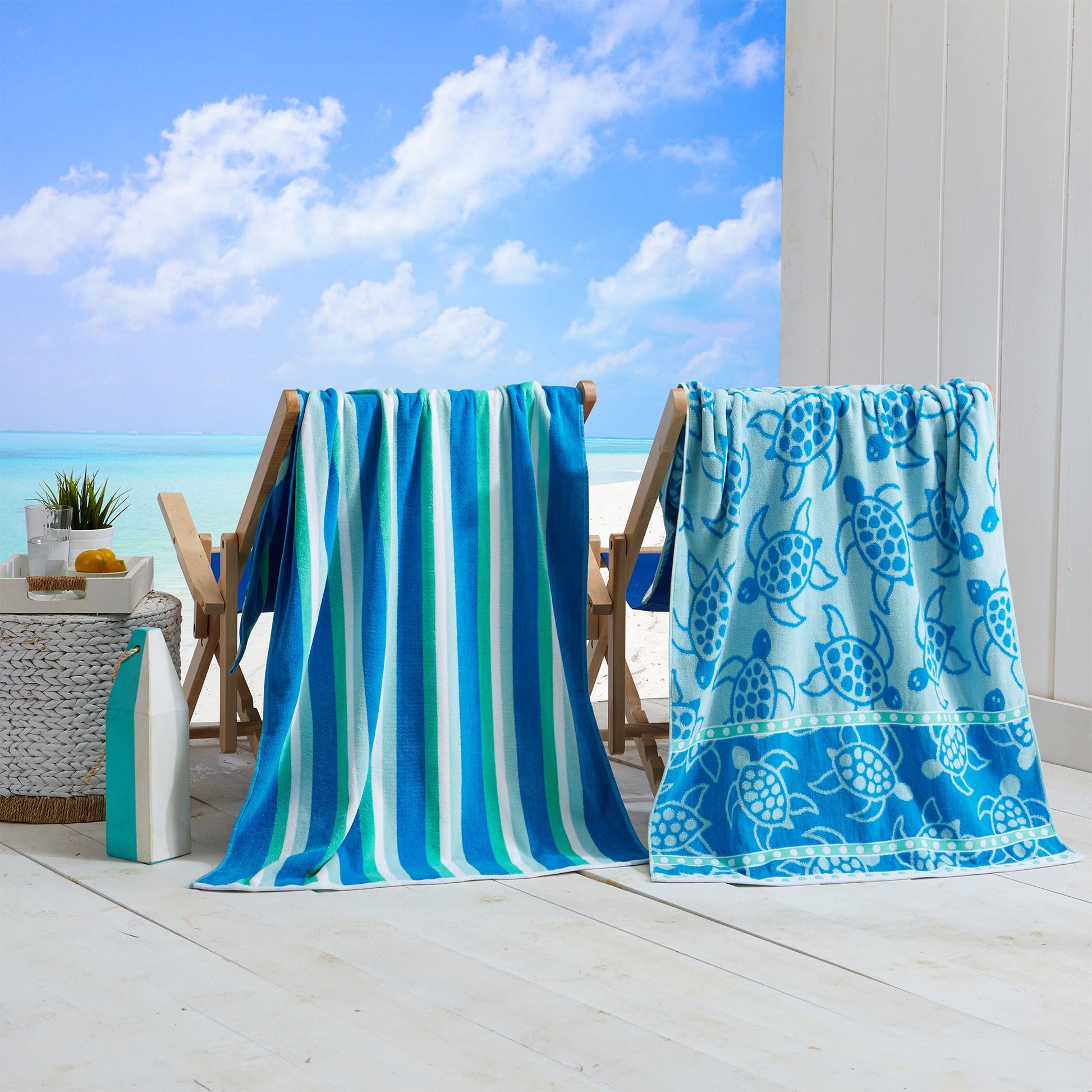 Cotton Velour Beach Towel - Maui Collection - Best Buy Furniture