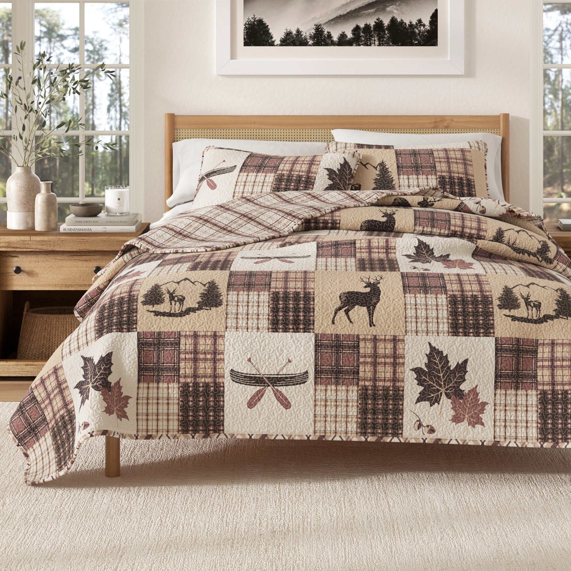 Redwood Lodge 3 Piece Quilt Set - Best Buy Furniture