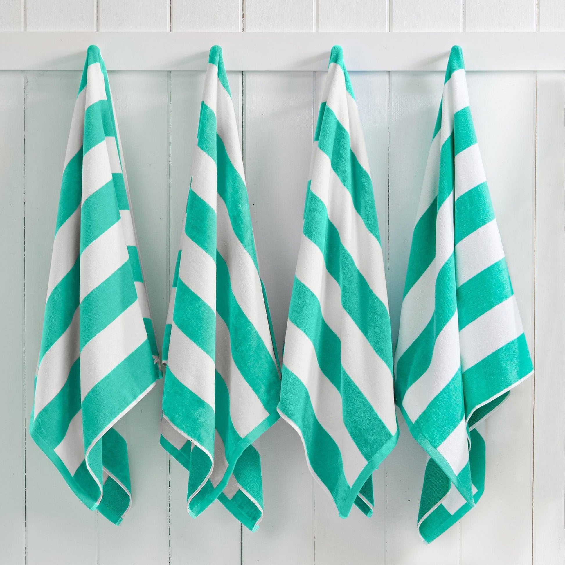 Cotton Velour Cabana Stripe Beach Towel - Novia Collection - Best Buy Furniture