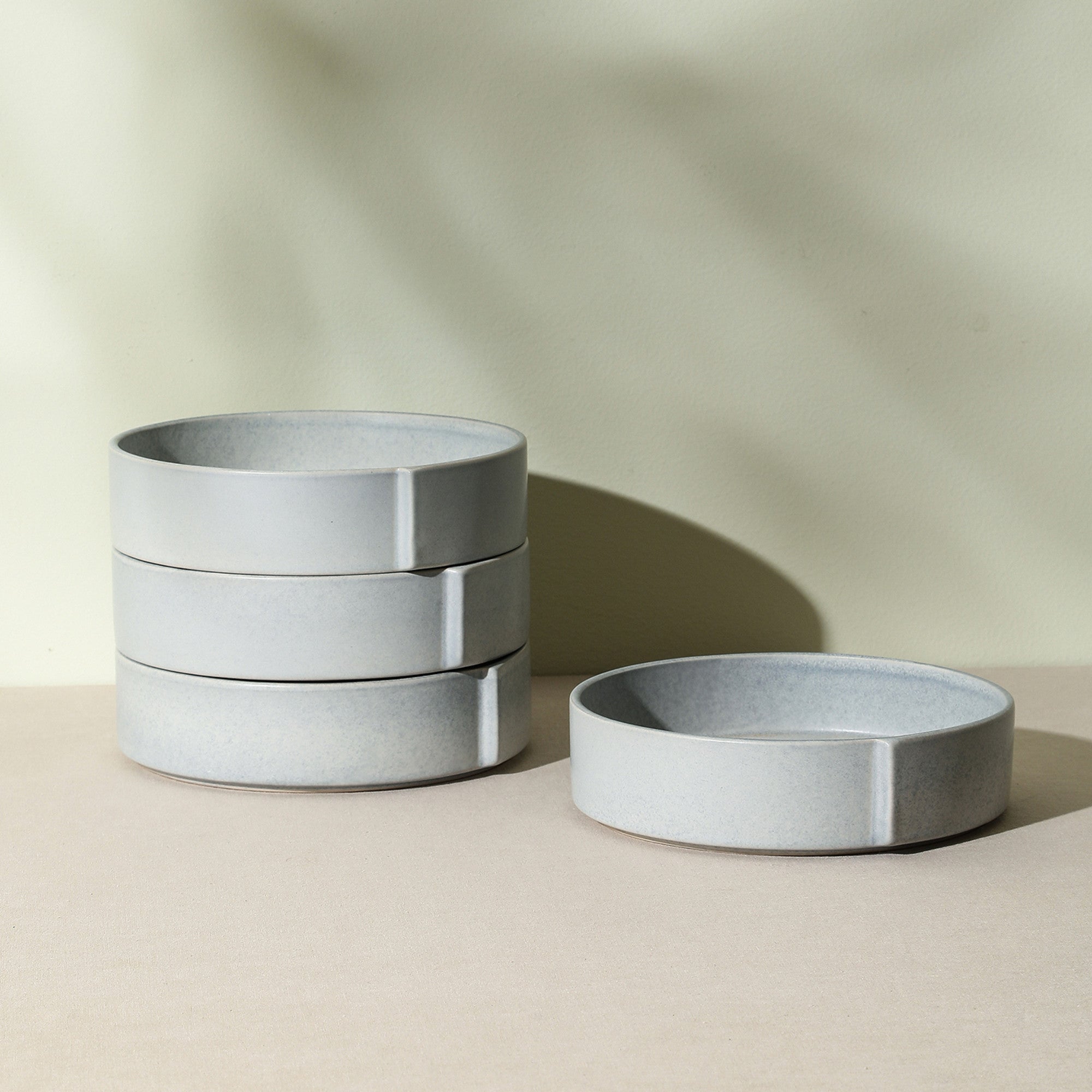 Bao Stoneware  Pasta Bowl - Blue-Grey