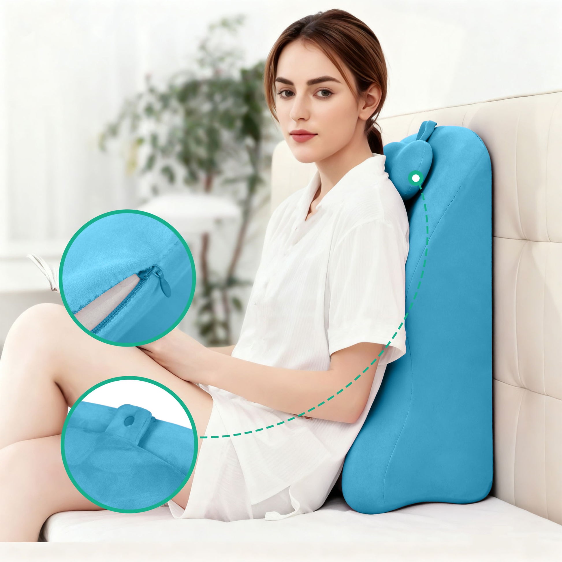 Ergonomic Spinal Posture Support Bed Pillow - Best Buy Furniture