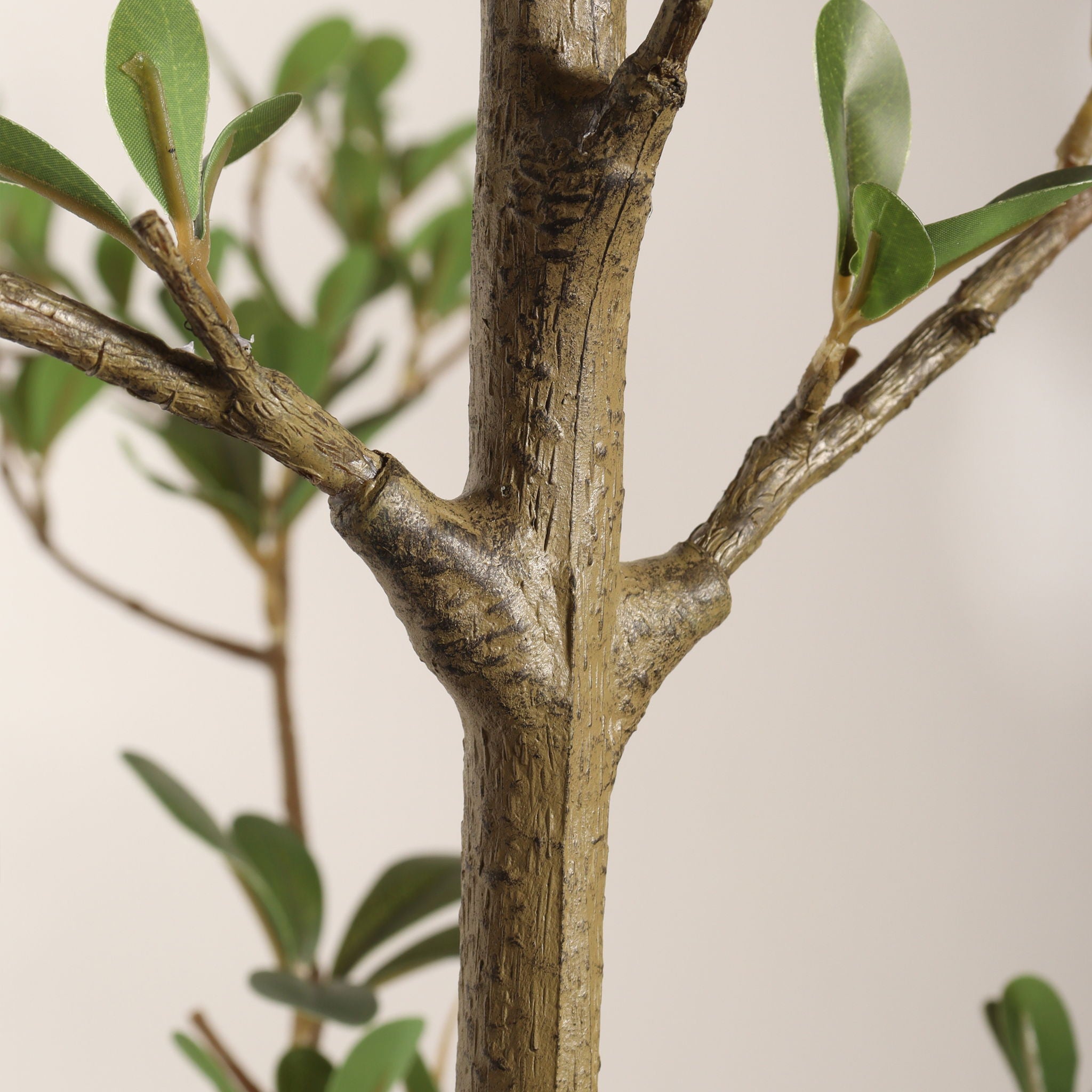 7Ft Artificial Olive Tree With Pot, Realistic Tall Fake Plant For Indoor Decoration - Green Leaves