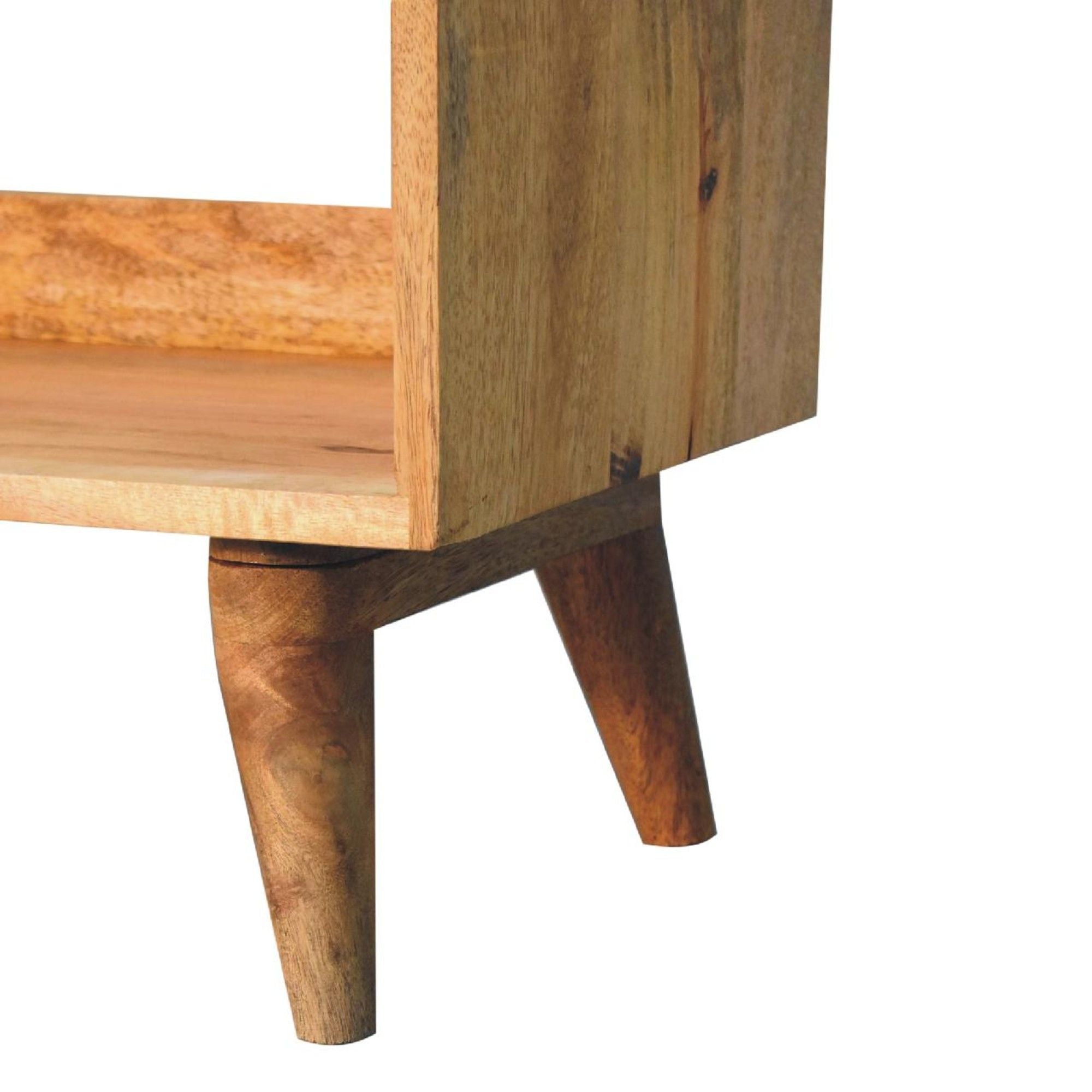 Solid Wood Bench With Upholstered Sea