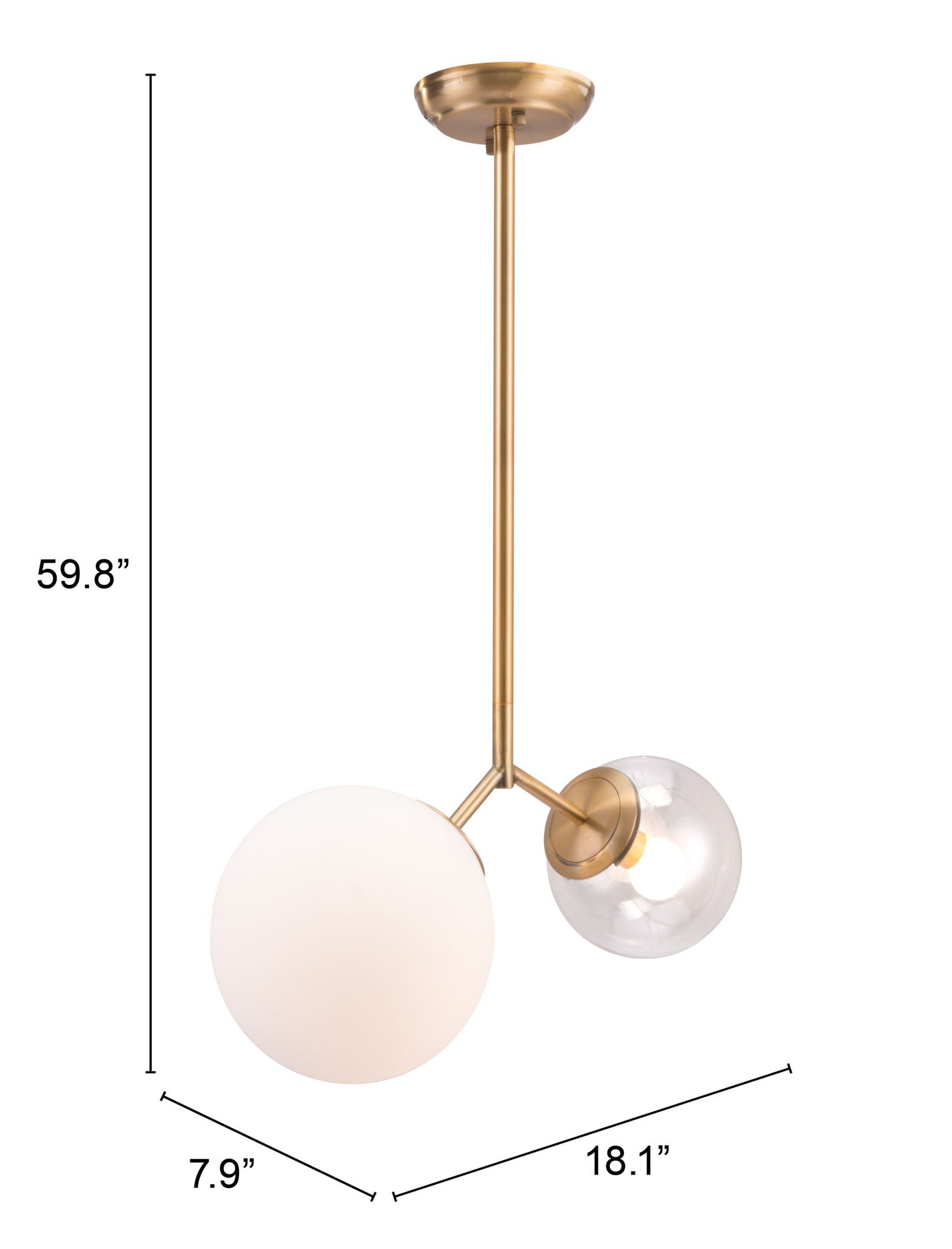 Constance - Ceiling Lamp - Brass