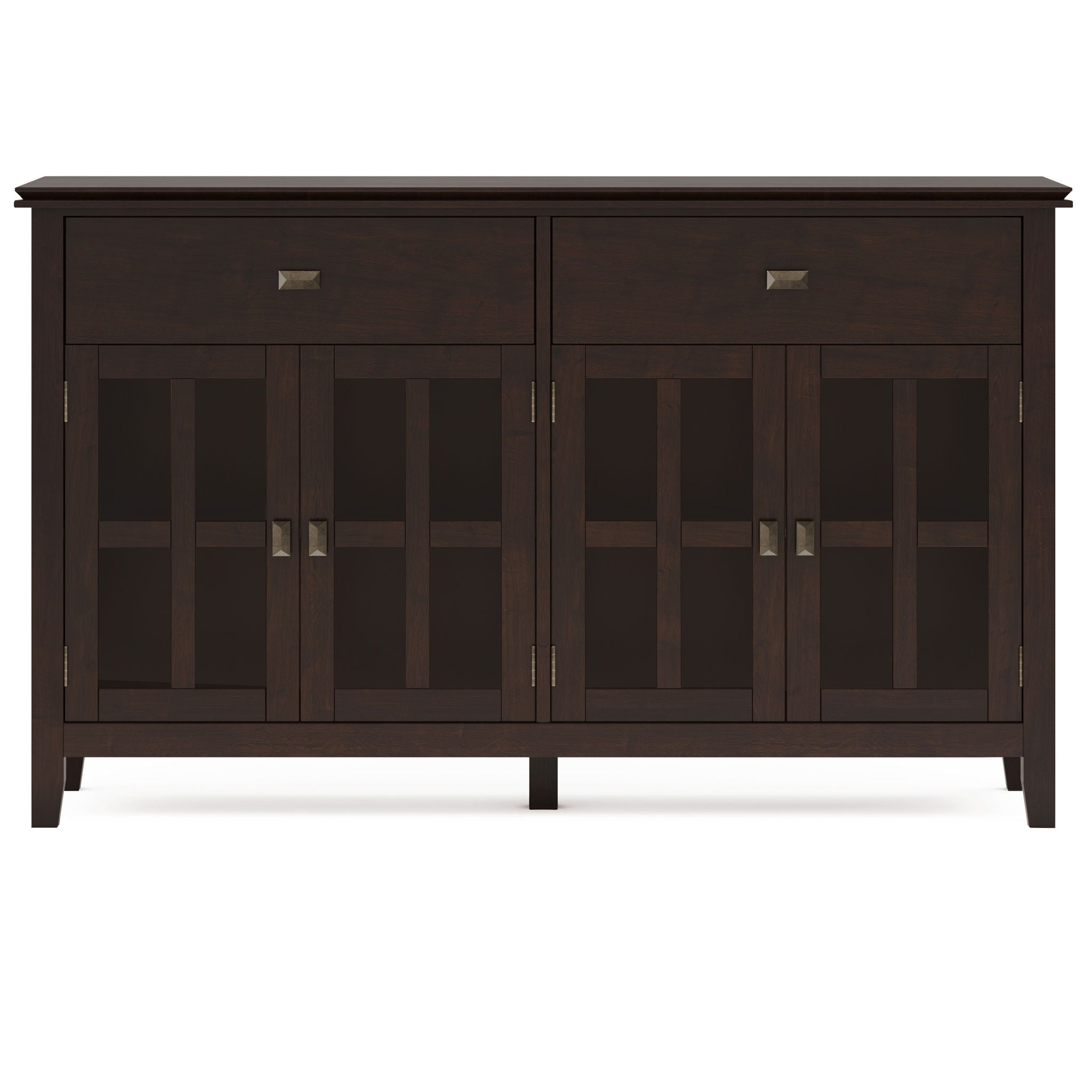Artisan - Large 4 Door Sideboard Buffet - Dark Chestnut Brown