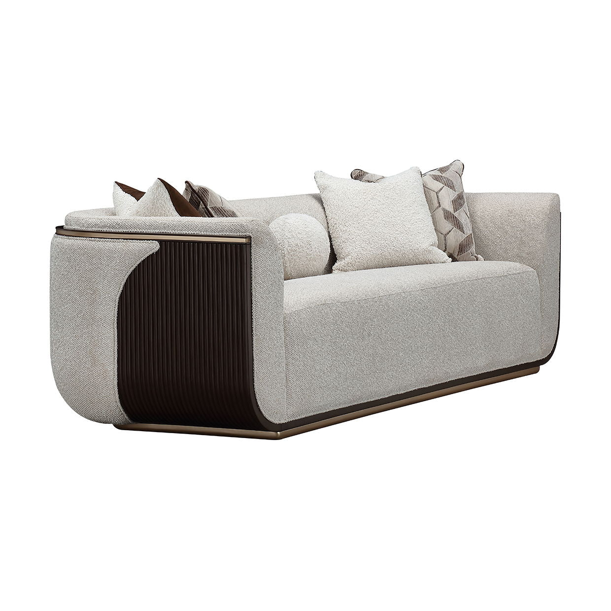 West Kensington - Sofa - Buff / Medium Espresso