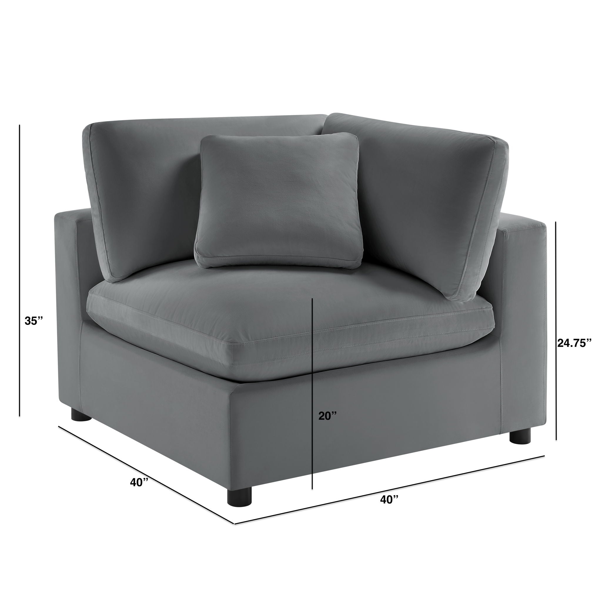 Caylie - Corner Wedge Chair