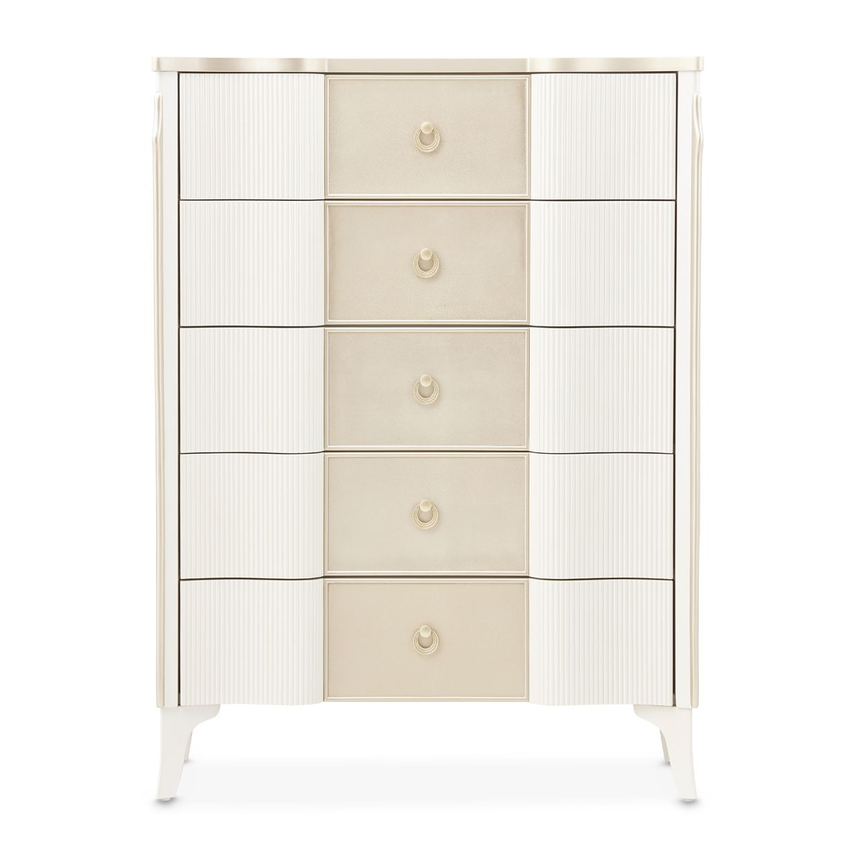 La Marisia - 5-Drawer Chest - Creamy Pearl