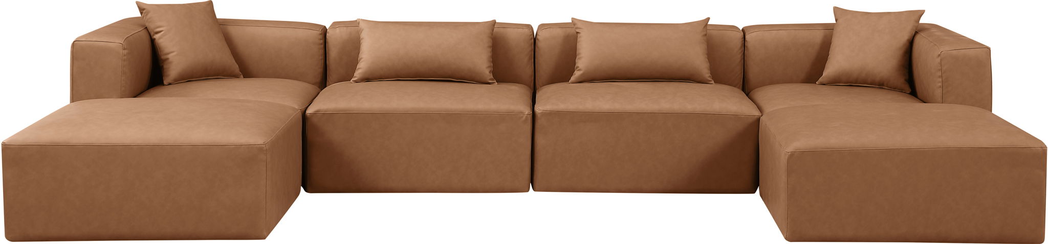Cube - 6 Piece Modular Double Chaise Sectional