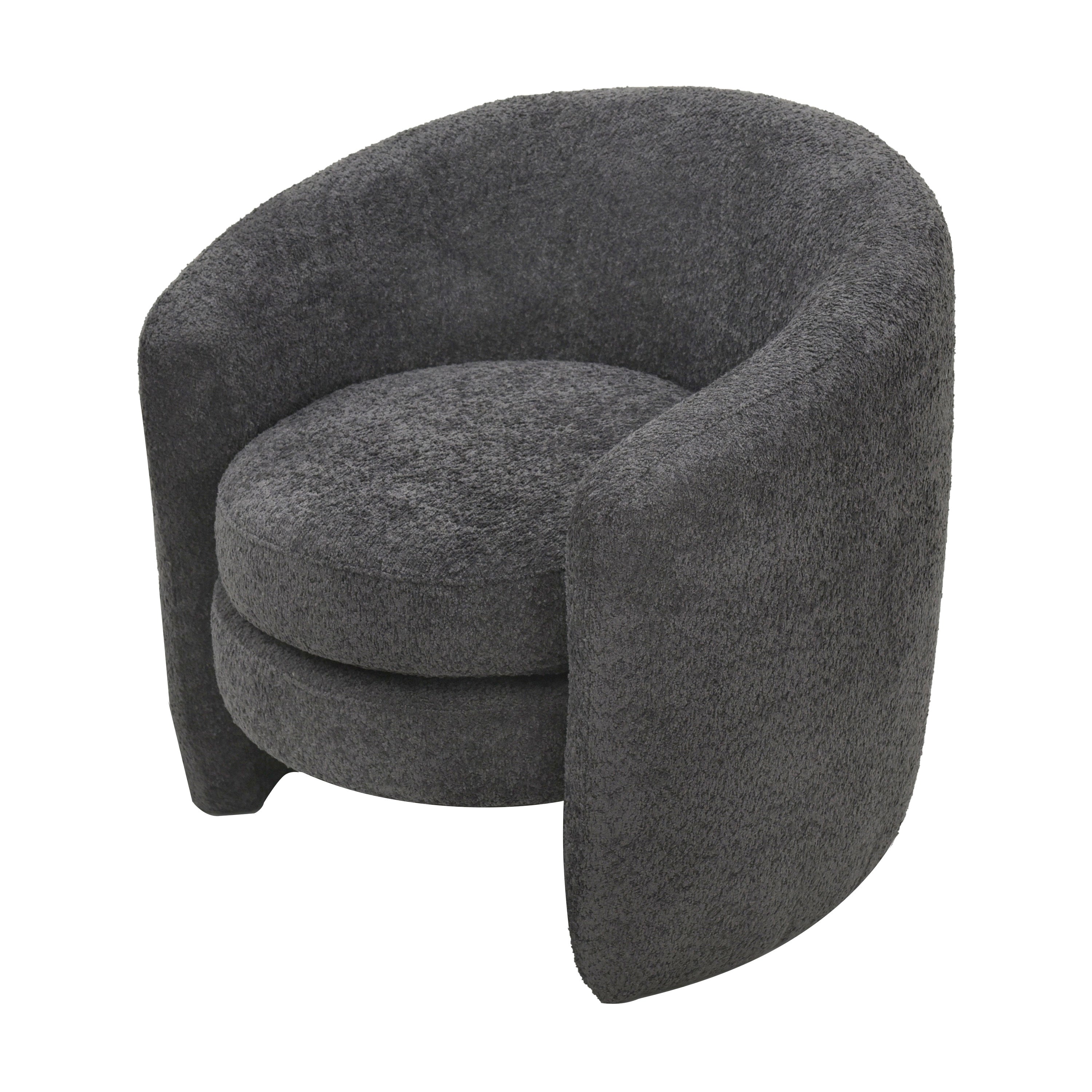 Affinity Modern Curved Back Upholstered Accent Chair