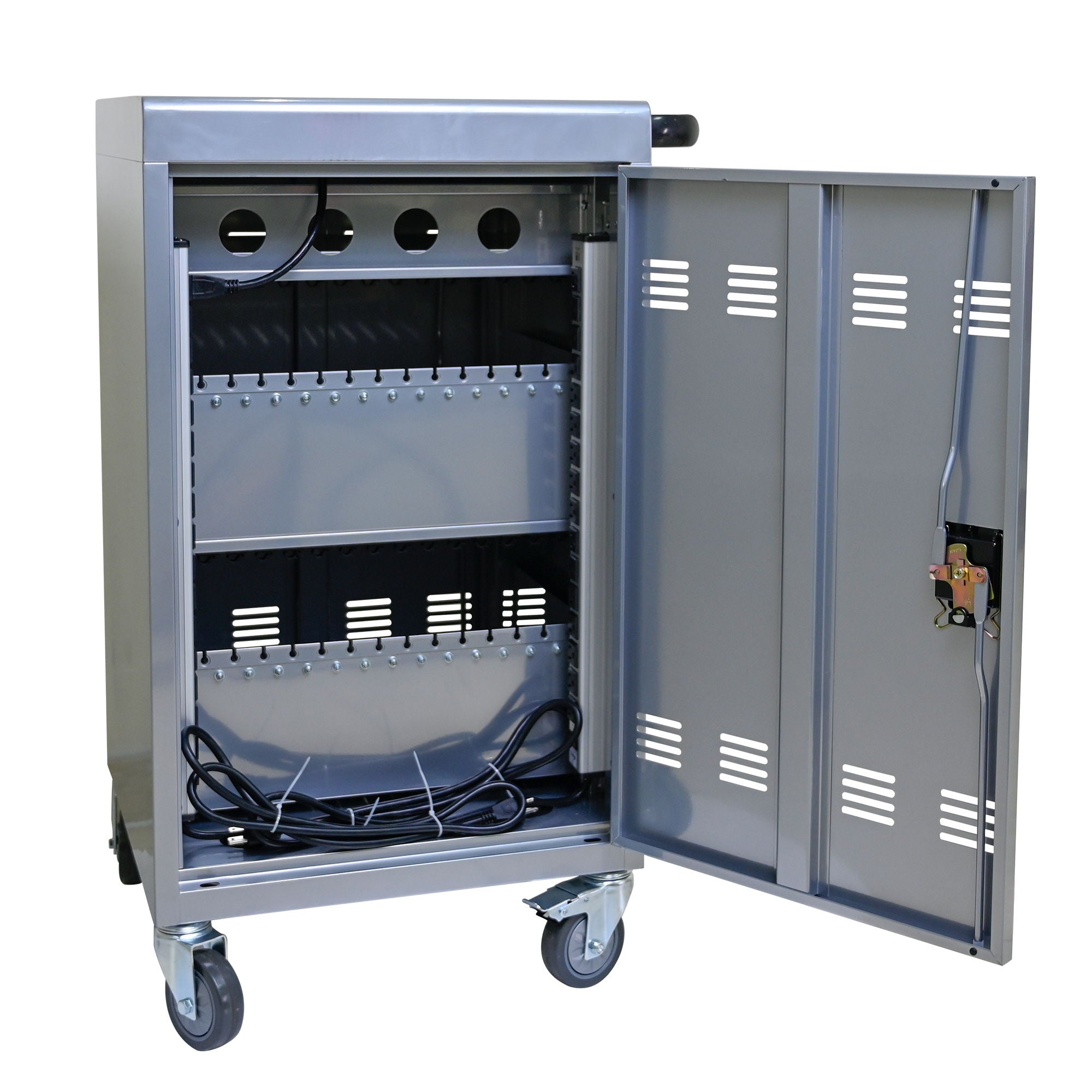 Mobile Charging Cart Station For Chromebook, Tablet And Laptop Computer With Power Strip Included