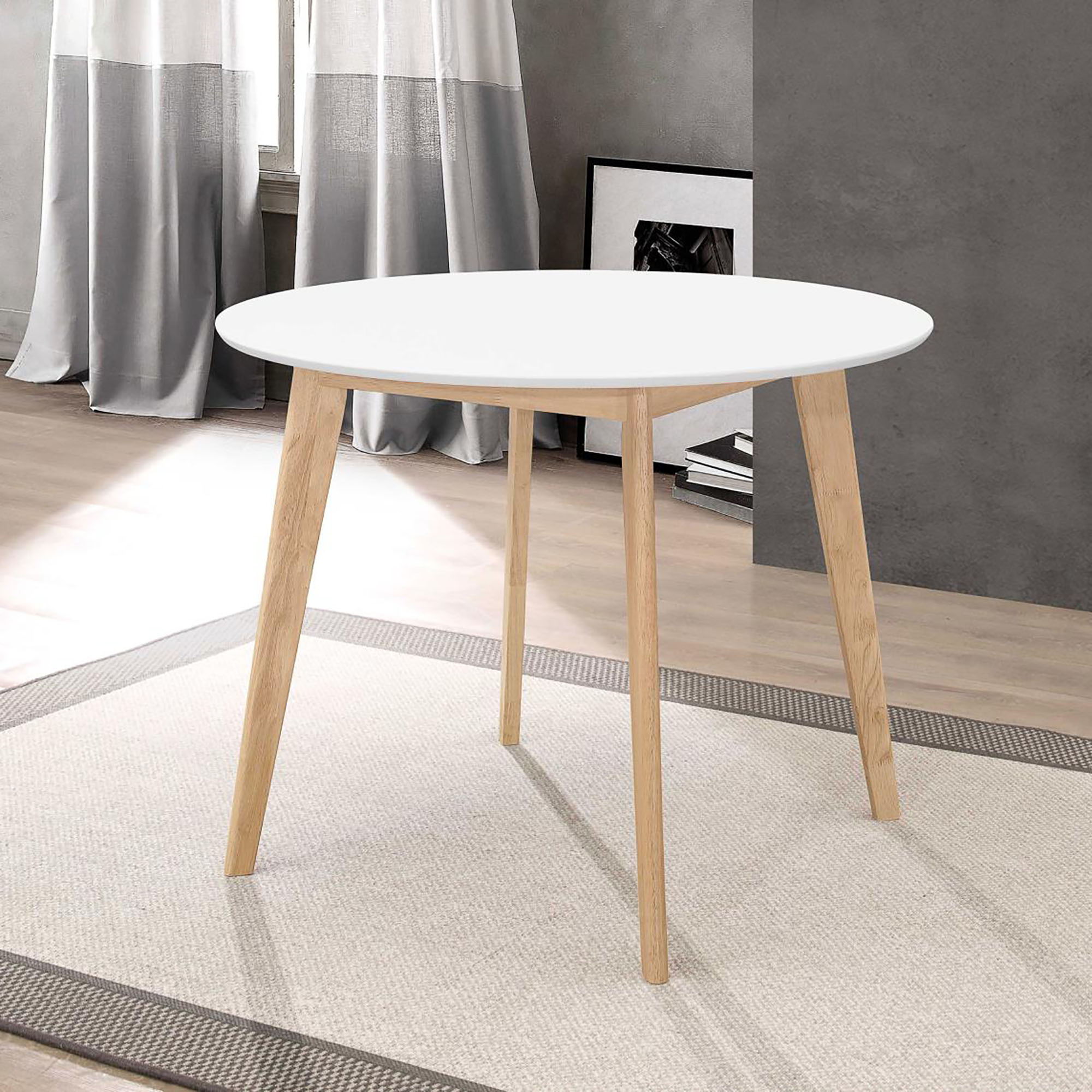 Round Dining Table - White