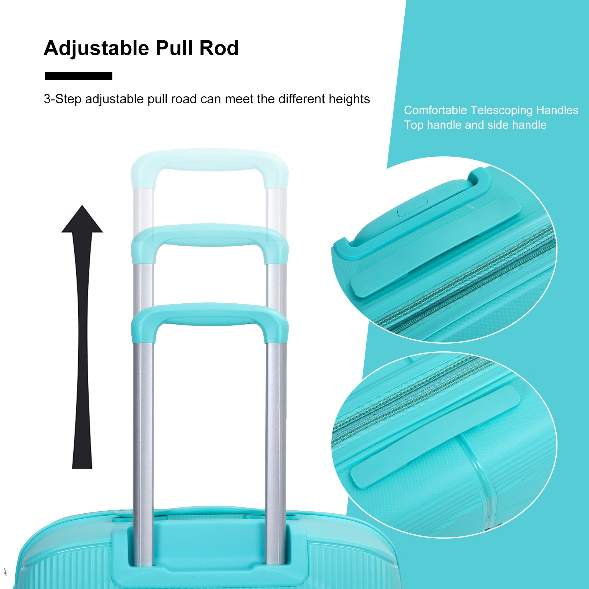 Expandable Hardshell Suitcase Double Spinner Wheels Luggage Sets