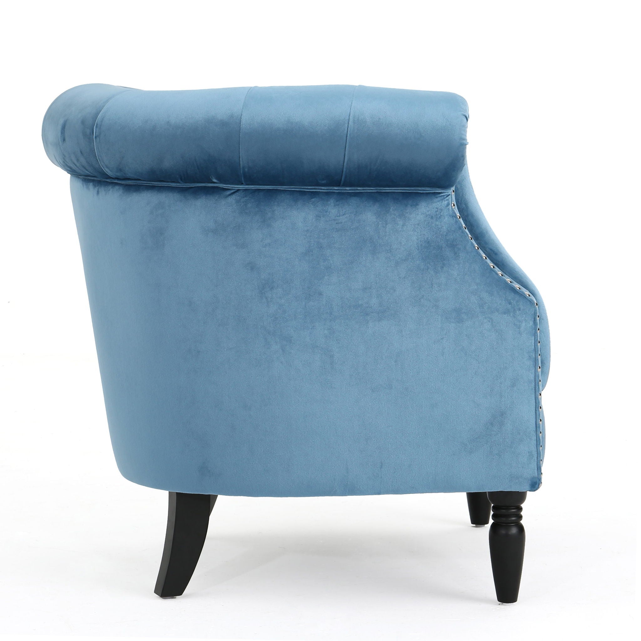 Celestialis - Upholstered Club Chair With Tub Design And Rolled Recessed Armrests