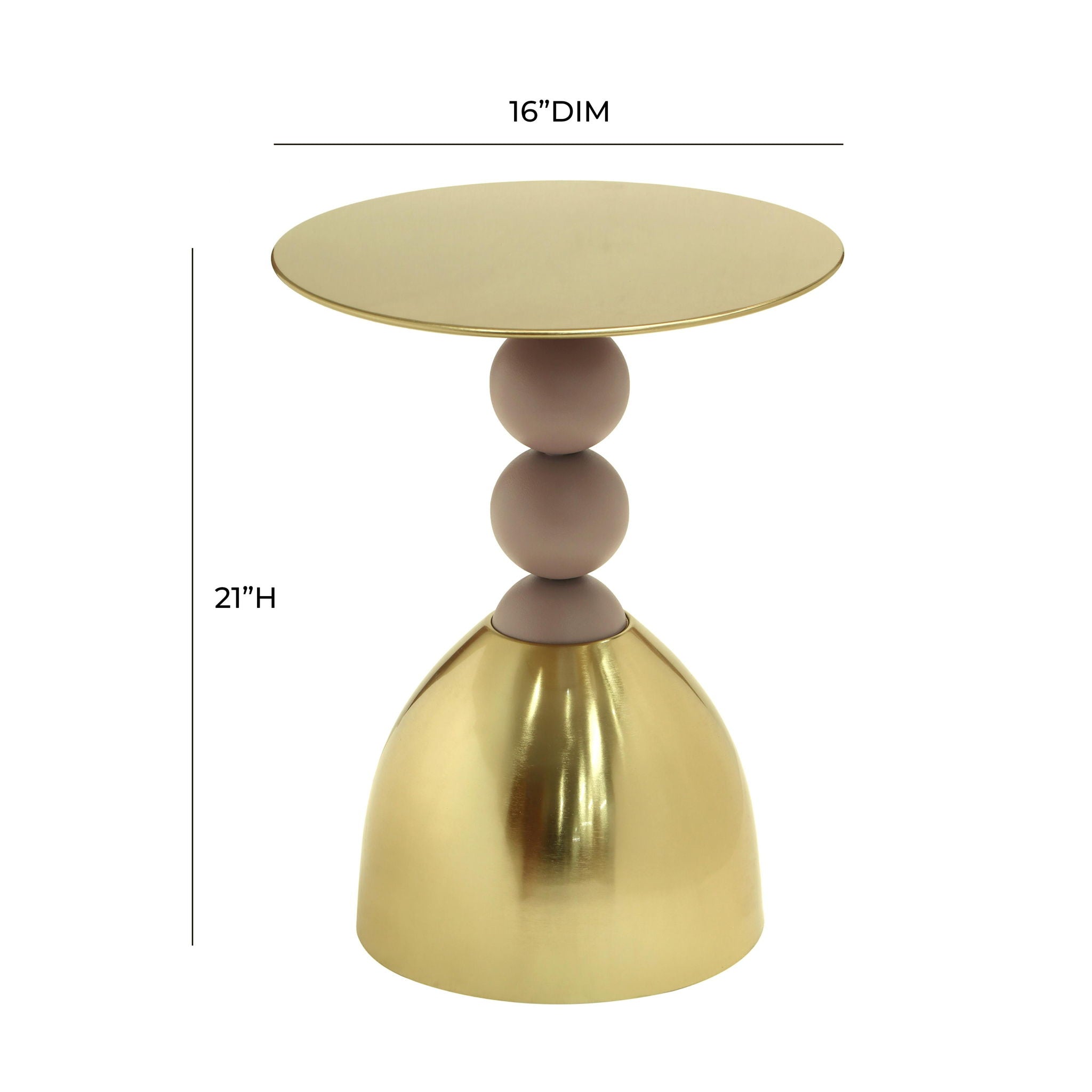 Daleyza - Side Table - Gold