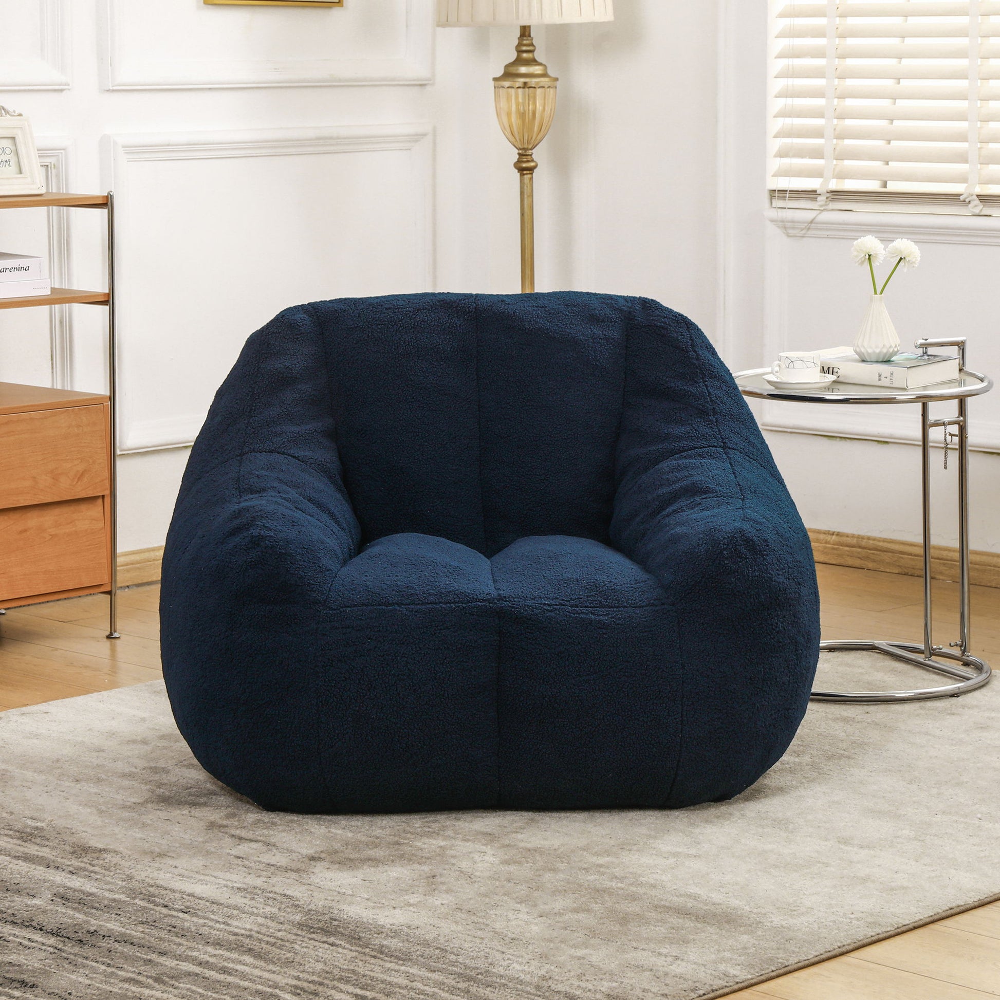 Comfy Bean Bag Chair With Memory Foam Filler, Tufted Soft - Best Buy Furniture