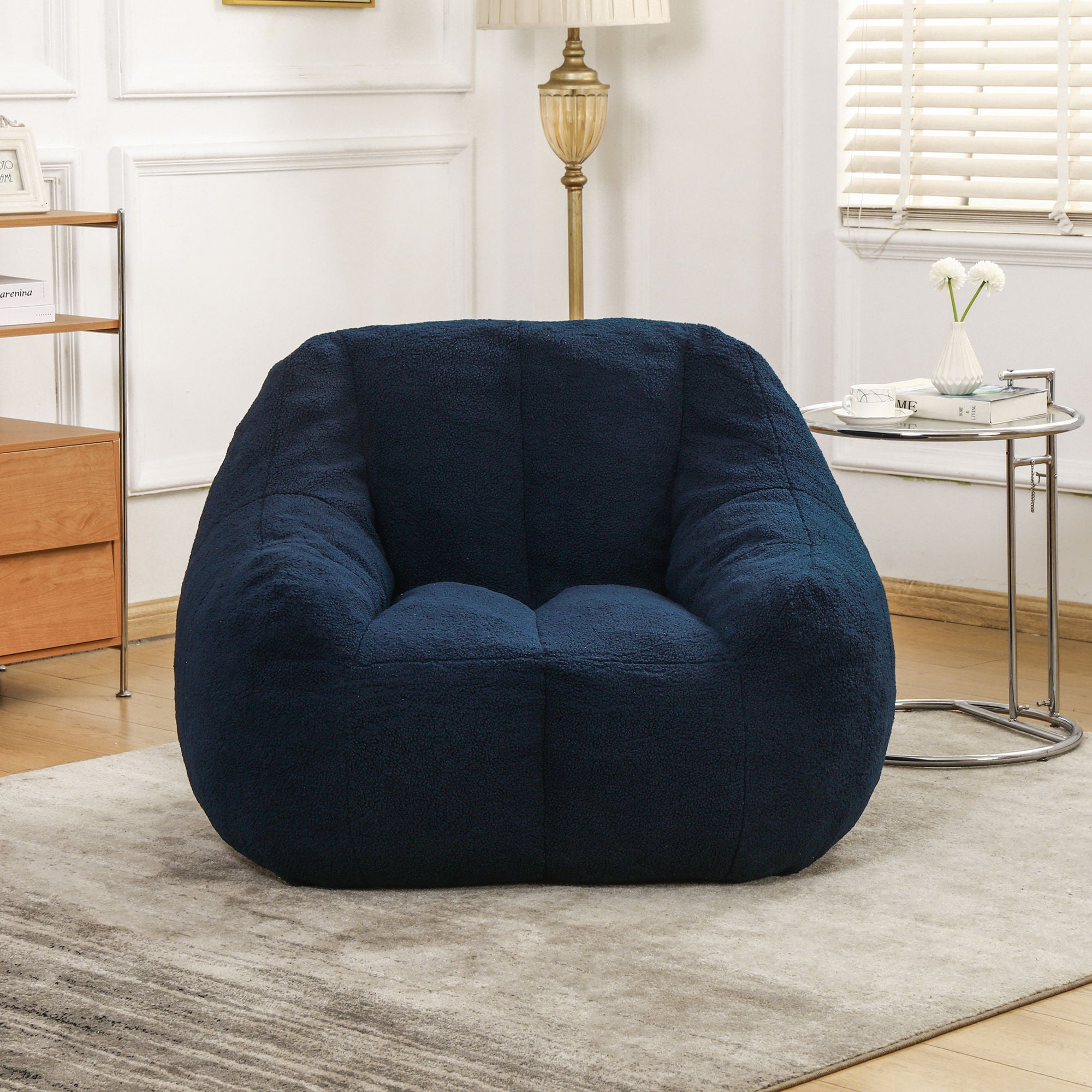 Comfy Bean Bag Chair With Memory Foam Filler, Tufted Soft - Best Buy Furniture