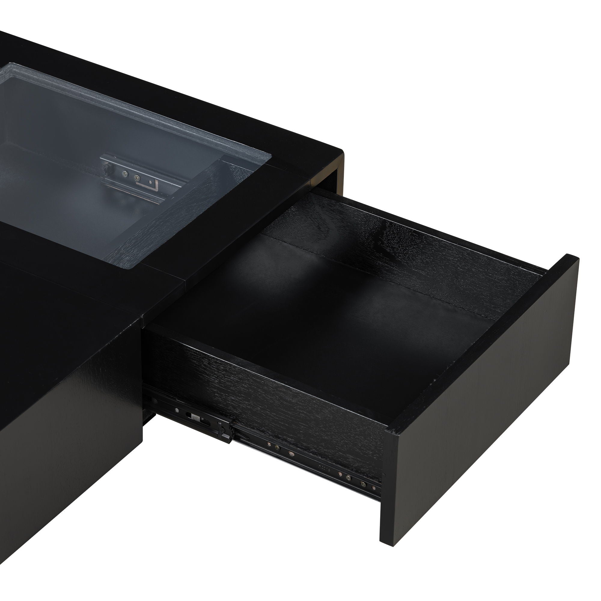 Unique Square Coffee Table With 3 Drawers