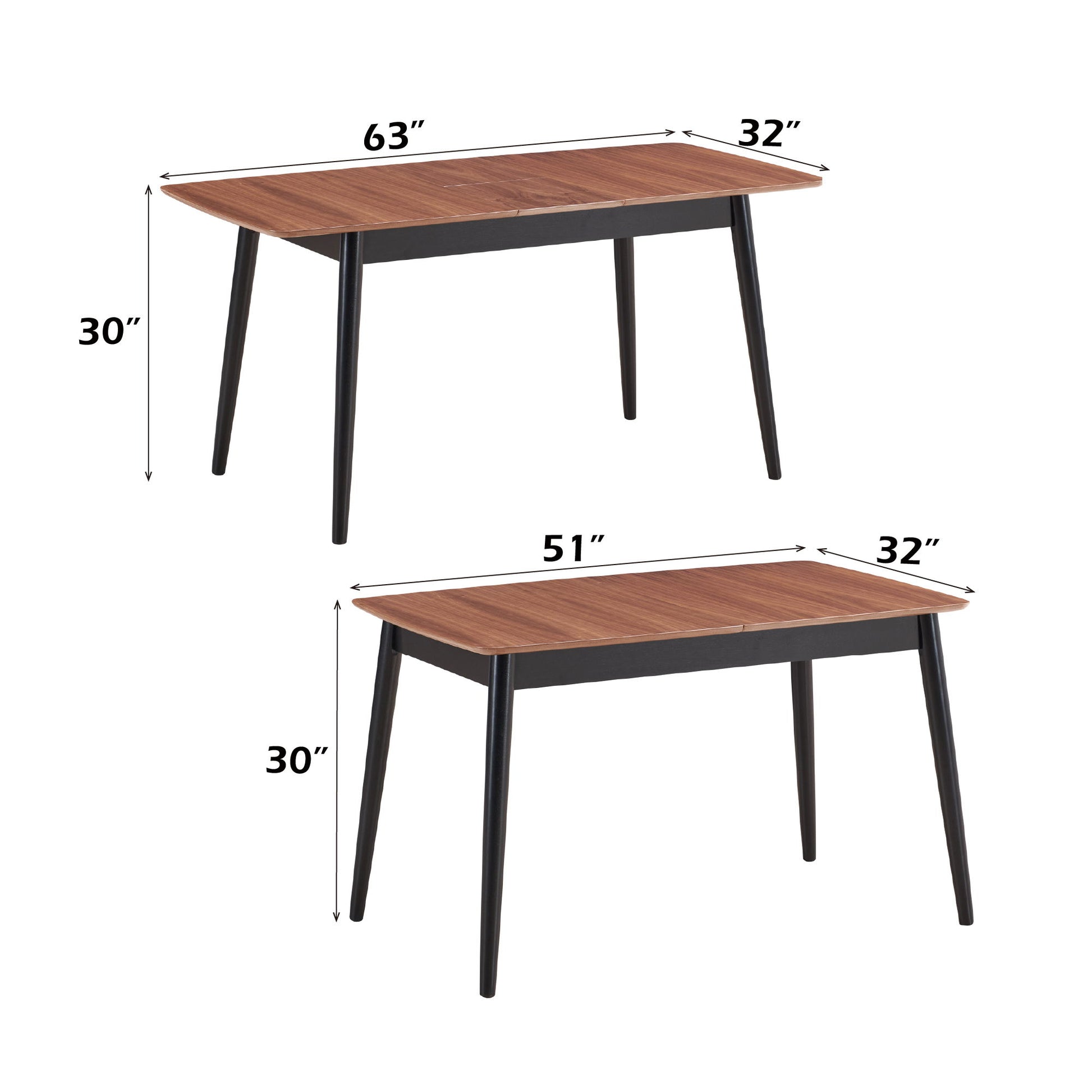Lanae - 5 Piece Dining Room Set - Natural / Black - Best Buy Furniture
