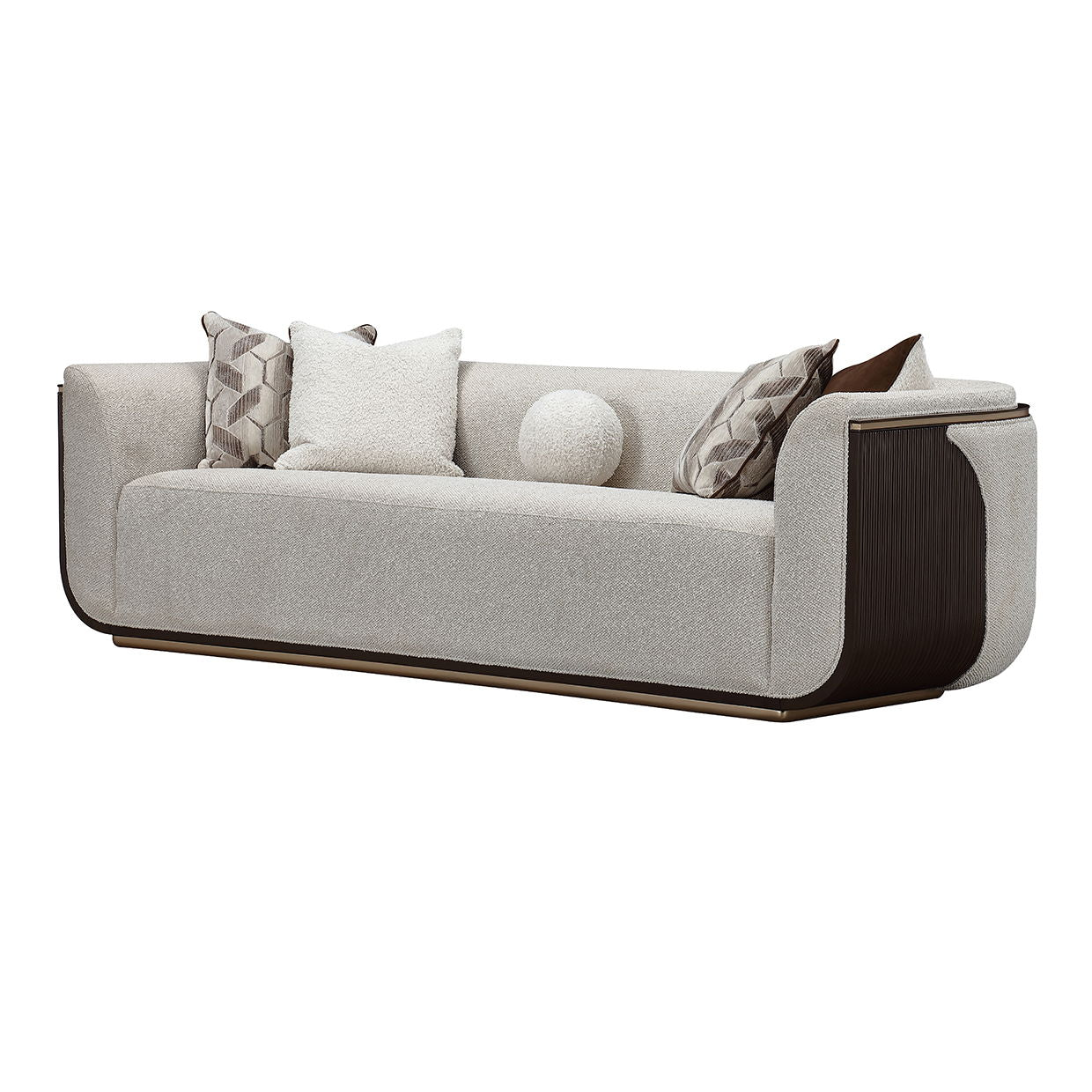 West Kensington - Sofa - Buff / Medium Espresso