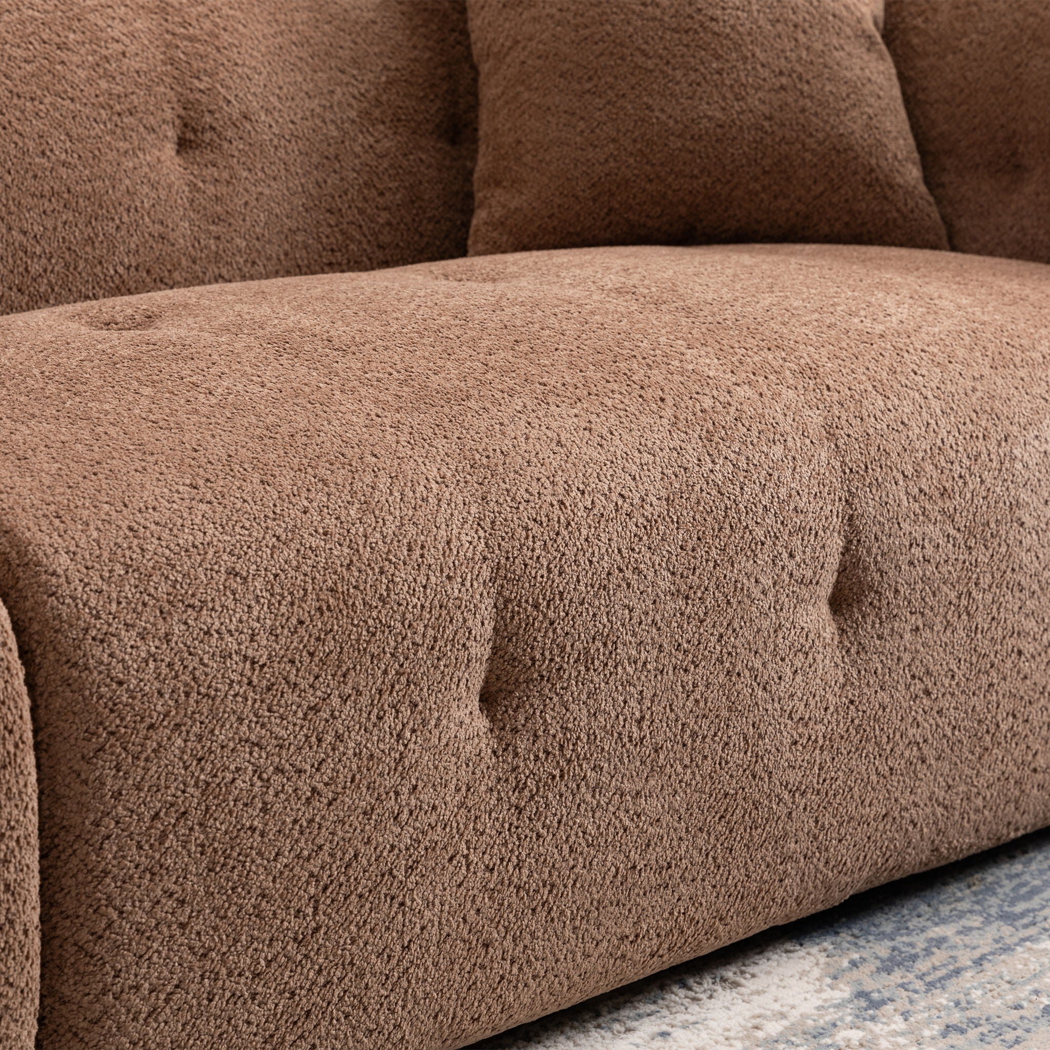 Stylish Sofa With Square Design And Thick Handrailing For Living Room