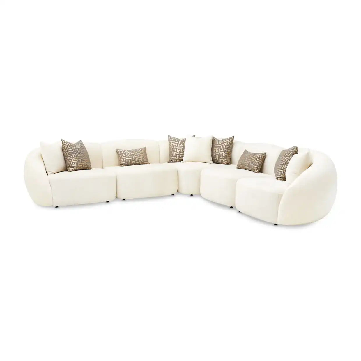 Le Montreaux - 5-Piece Modular Sectional - Gardenia - Best Buy Furniture
