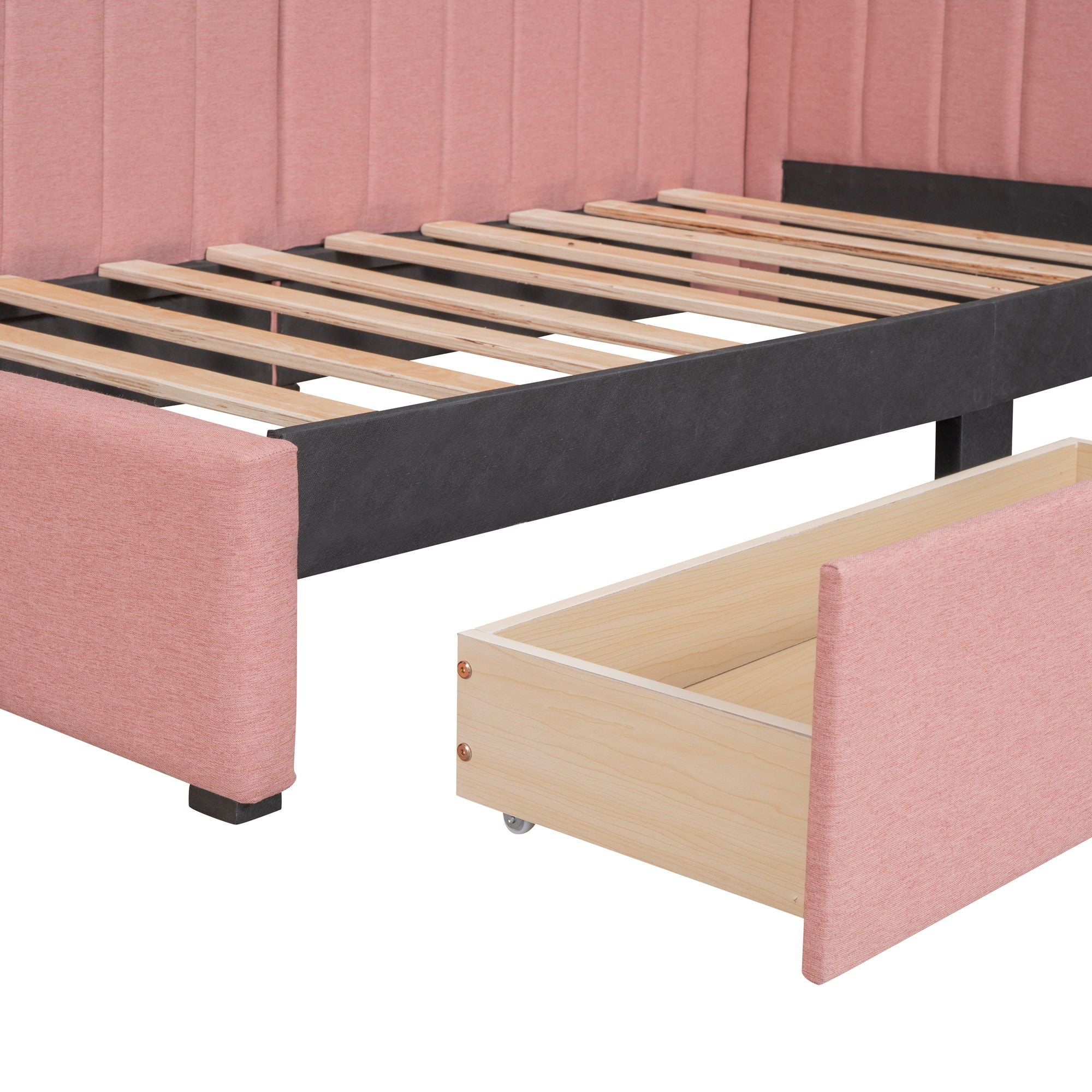 Upholstered Daybed, Sofa Bed Frame, No Box Spring Needed