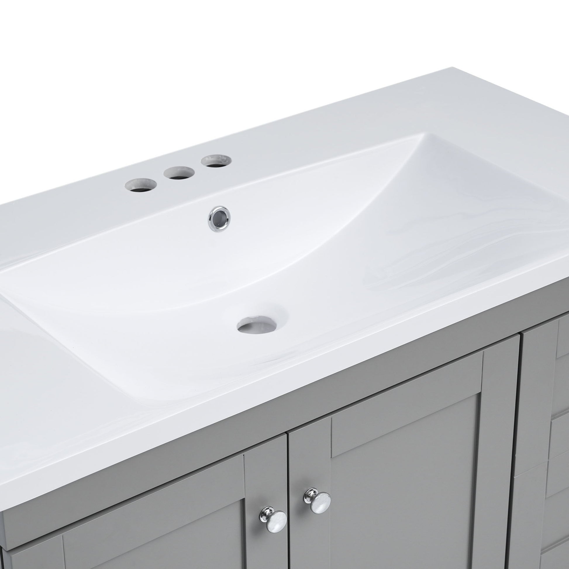 Shaker Free Standing Bathroom Vanity Cabinet With Sink, Soft Close Drawers, Soft Close Doors - Best Buy Furniture