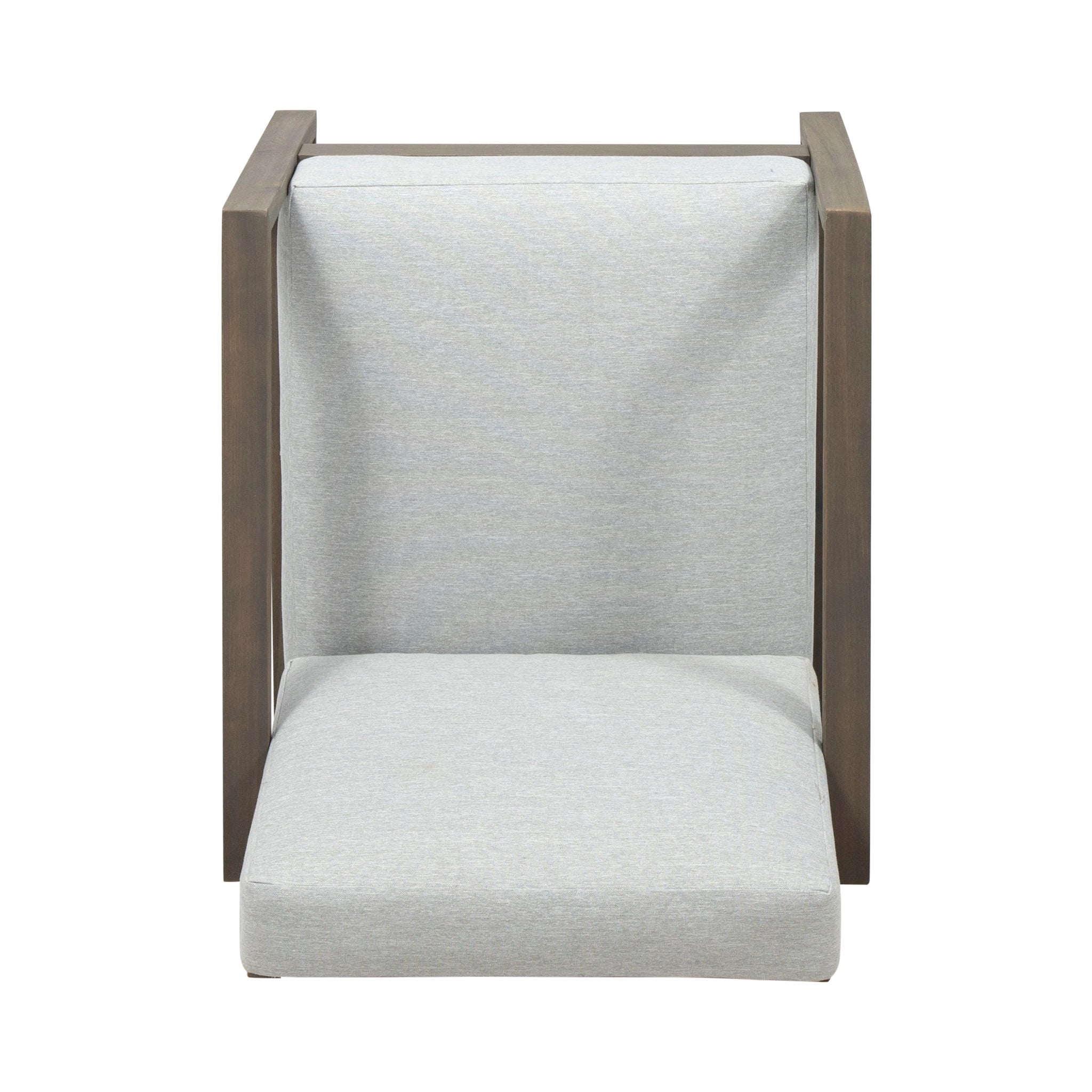 Nexusia - Outdoor Acacia Wood Club Chair With Slat Design