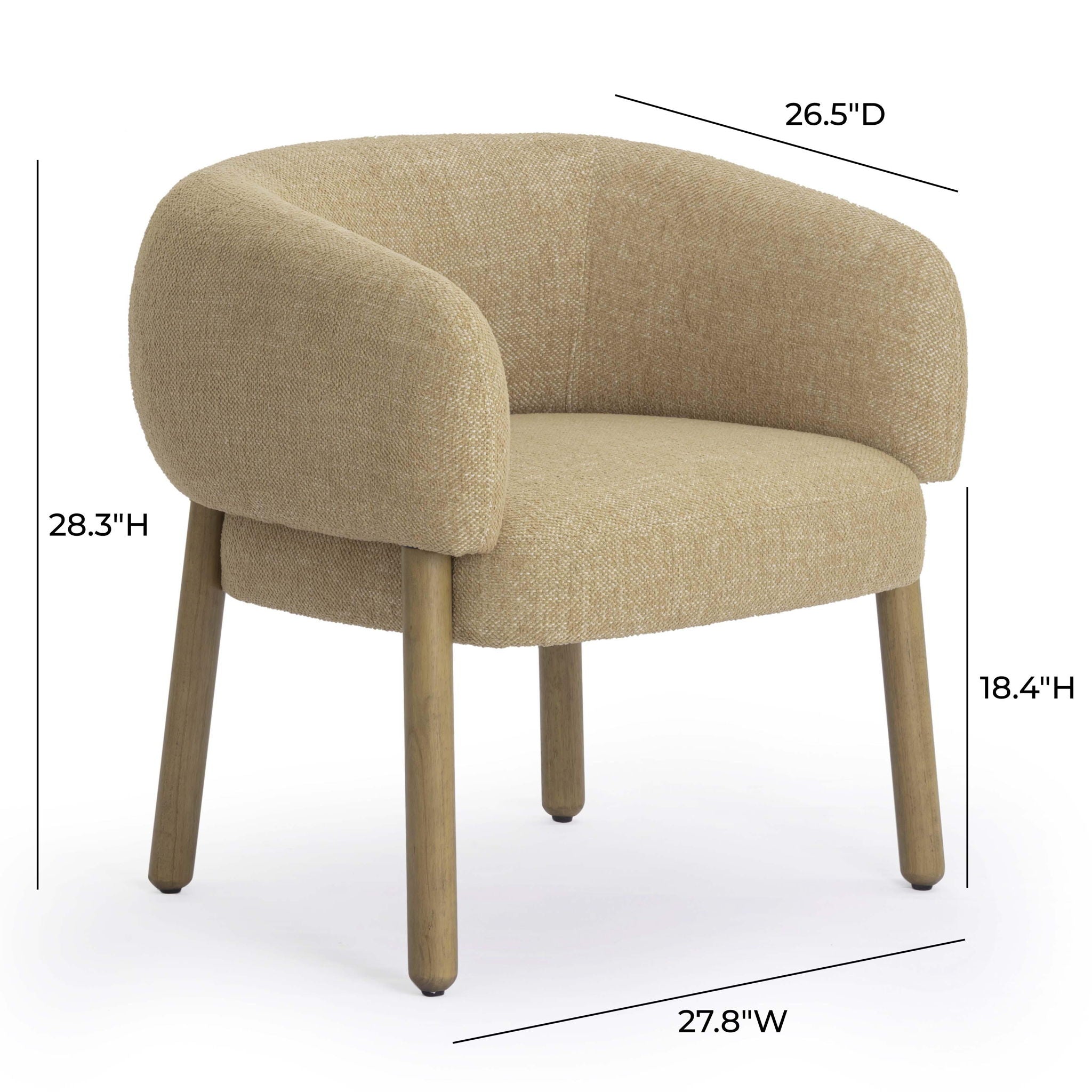 Foxy - Performance Basketweave Chenille Accent Chair