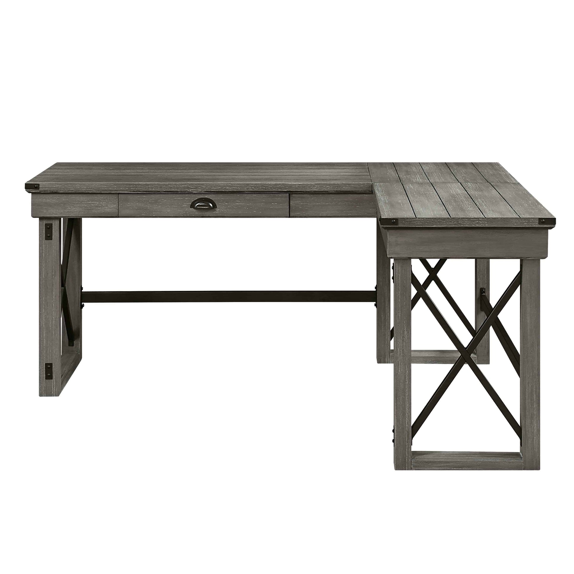 Talmar - Marble Top Weathered Writing Desk With Lift Top - Best Buy Furniture