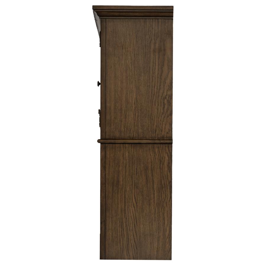 Hartshill - 2-Door Hutch With Shelves - Burnished Oak