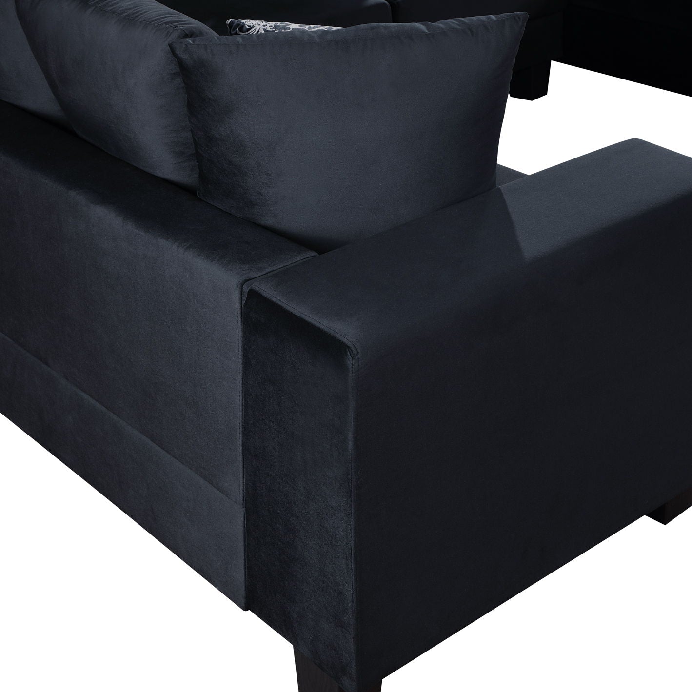 Modern U Shape Sectional Sofa Corner Couch With Lots Of Pillows Included, Elegant And Functional