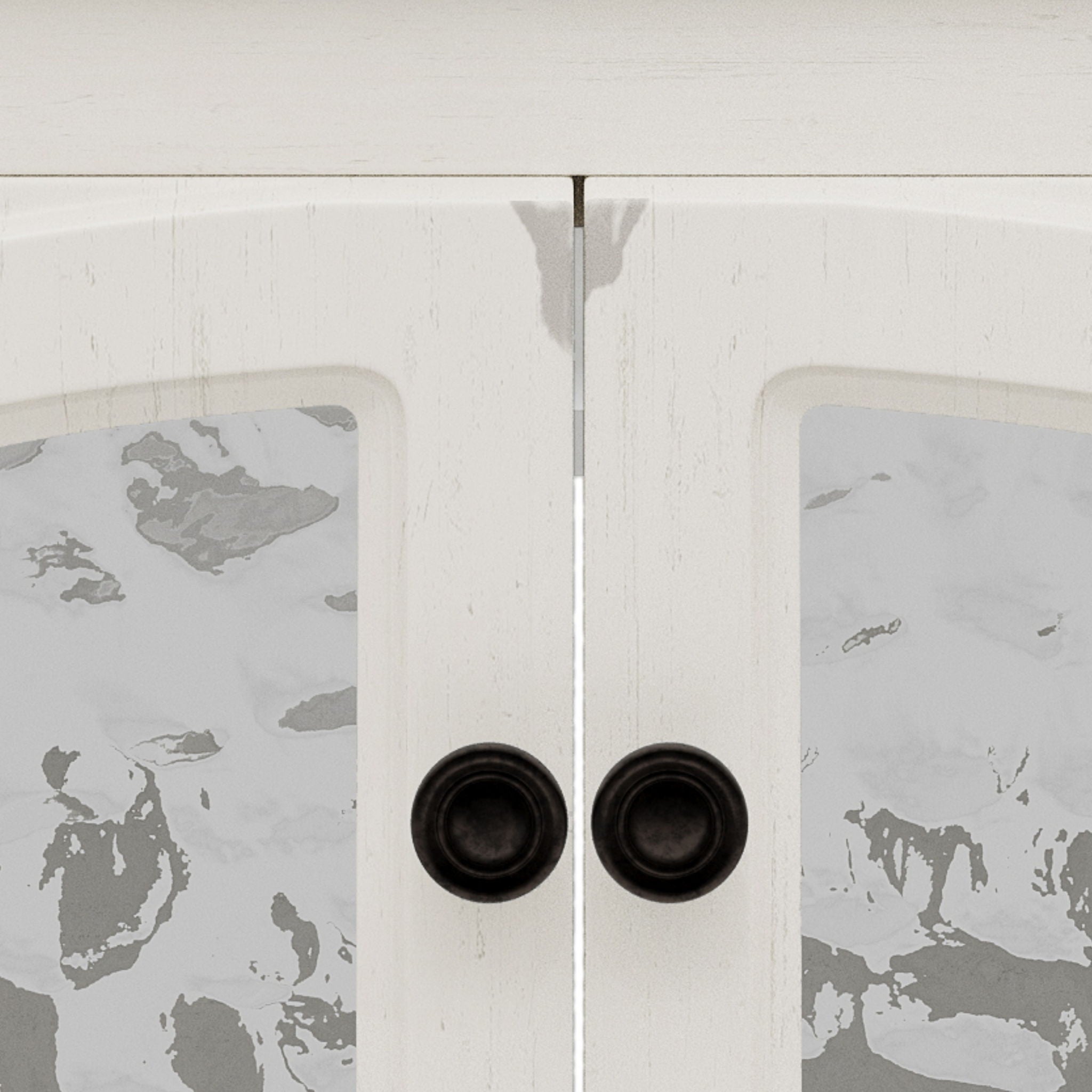 Vintage Farmhouse Bathroom Vanity With Ceramic Sink