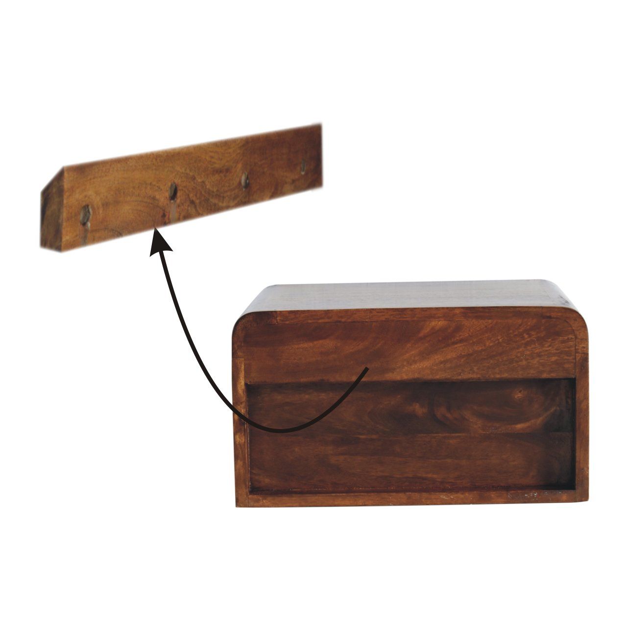 Floating Bedside Nightstand