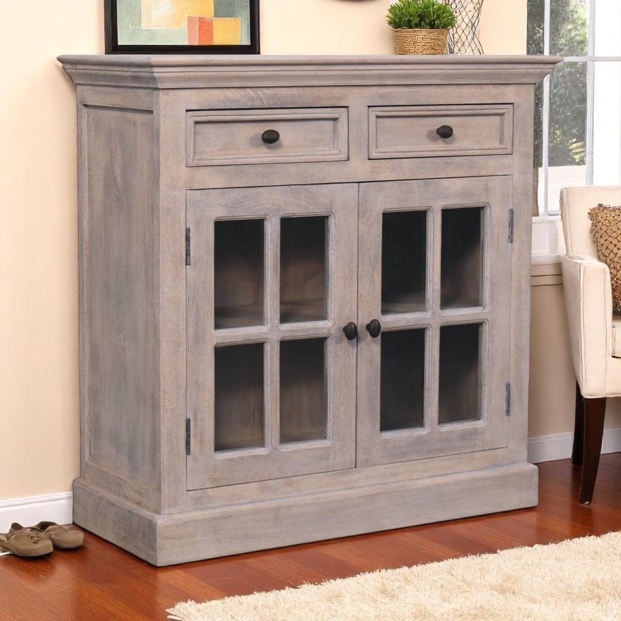 Cabinet With Glazed Doors - Best Buy Furniture