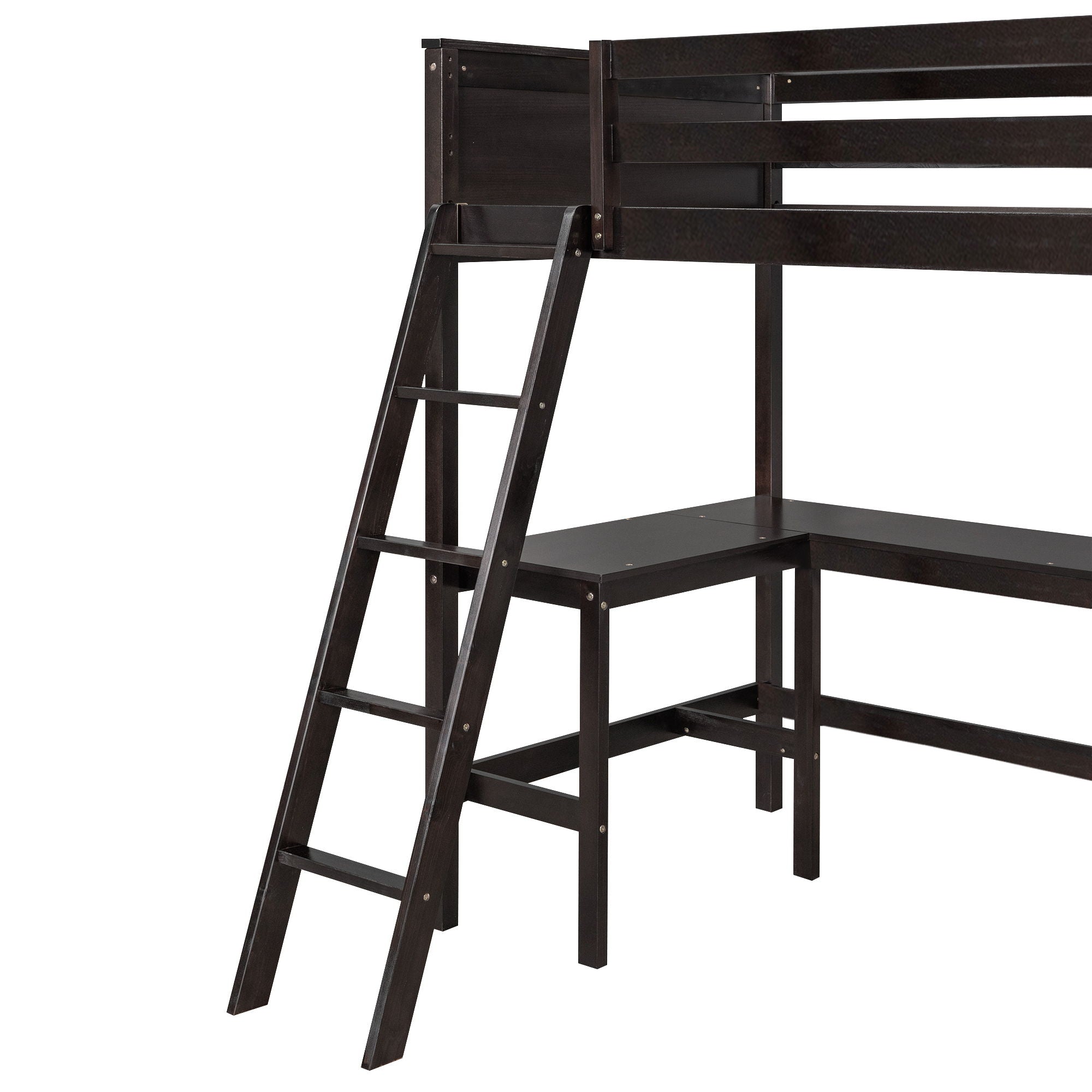 Loft Bed With Shelves With Desk