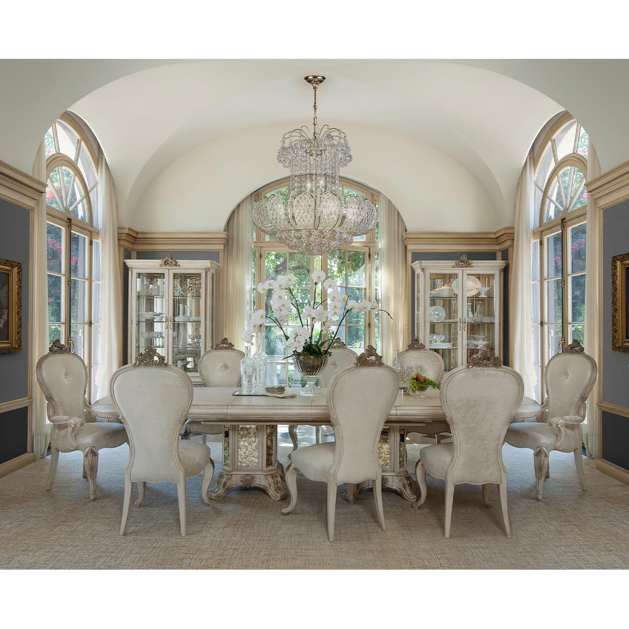 Platine de Royale - Rectangular Dining Table - Champagne