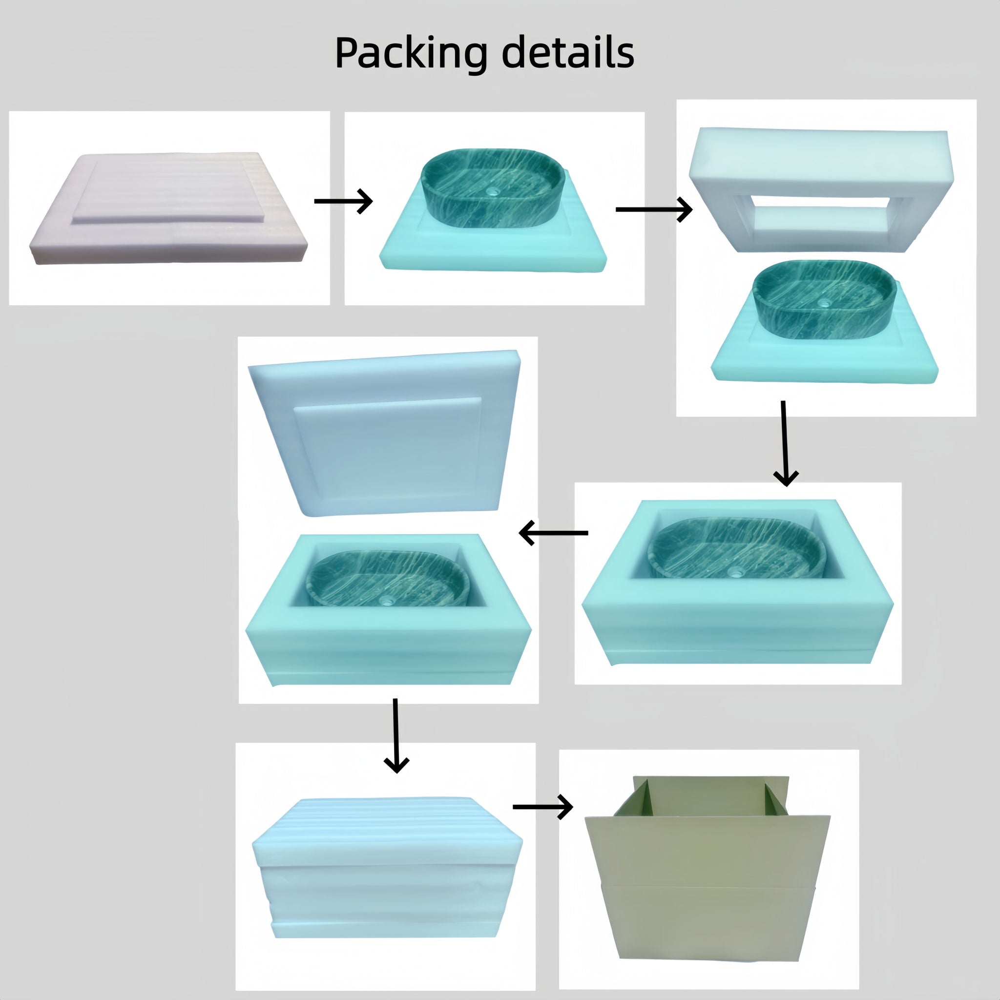 Bathroom Vessel Sink, Semi Polished Surface