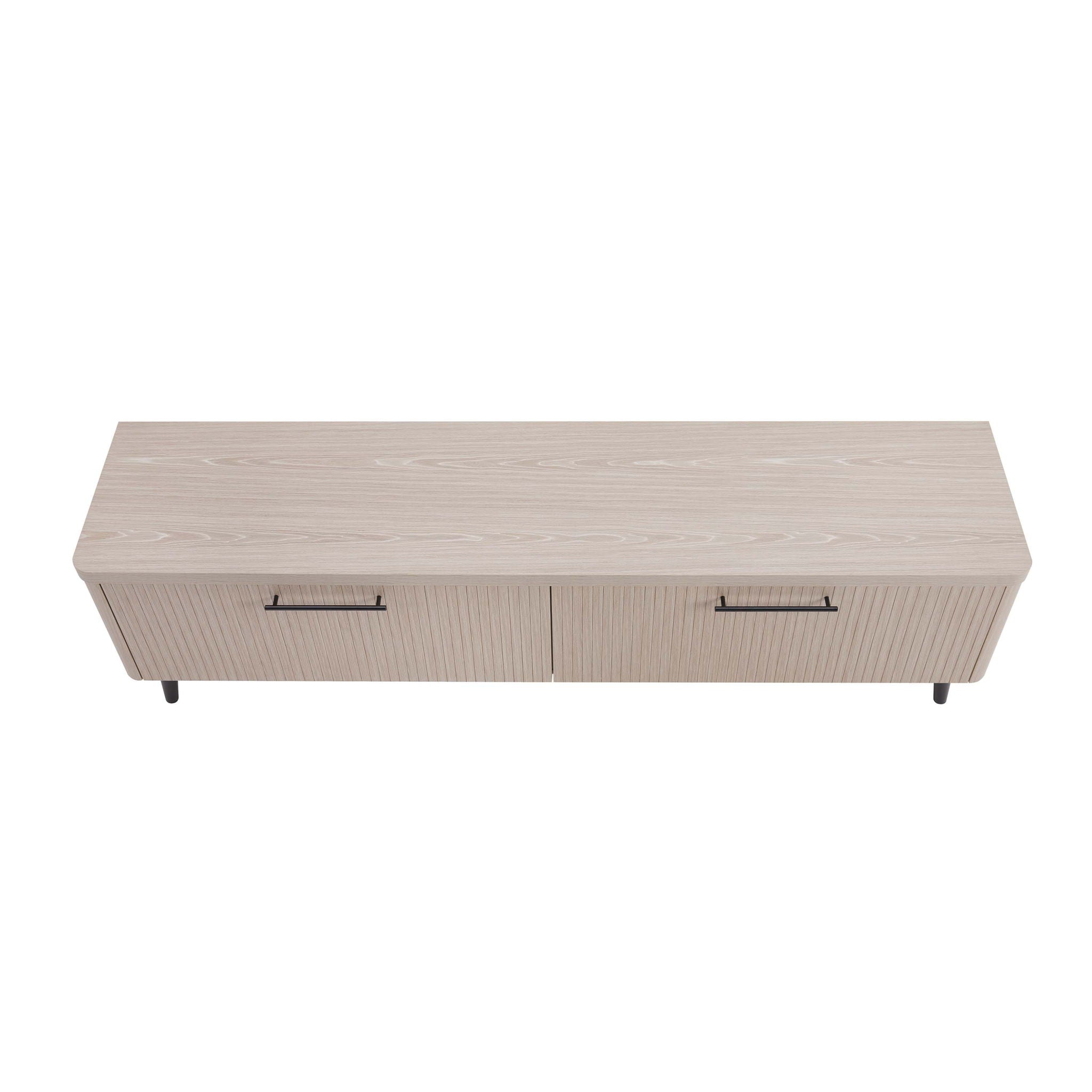 Jodie - Fluted TV Stand - Oak