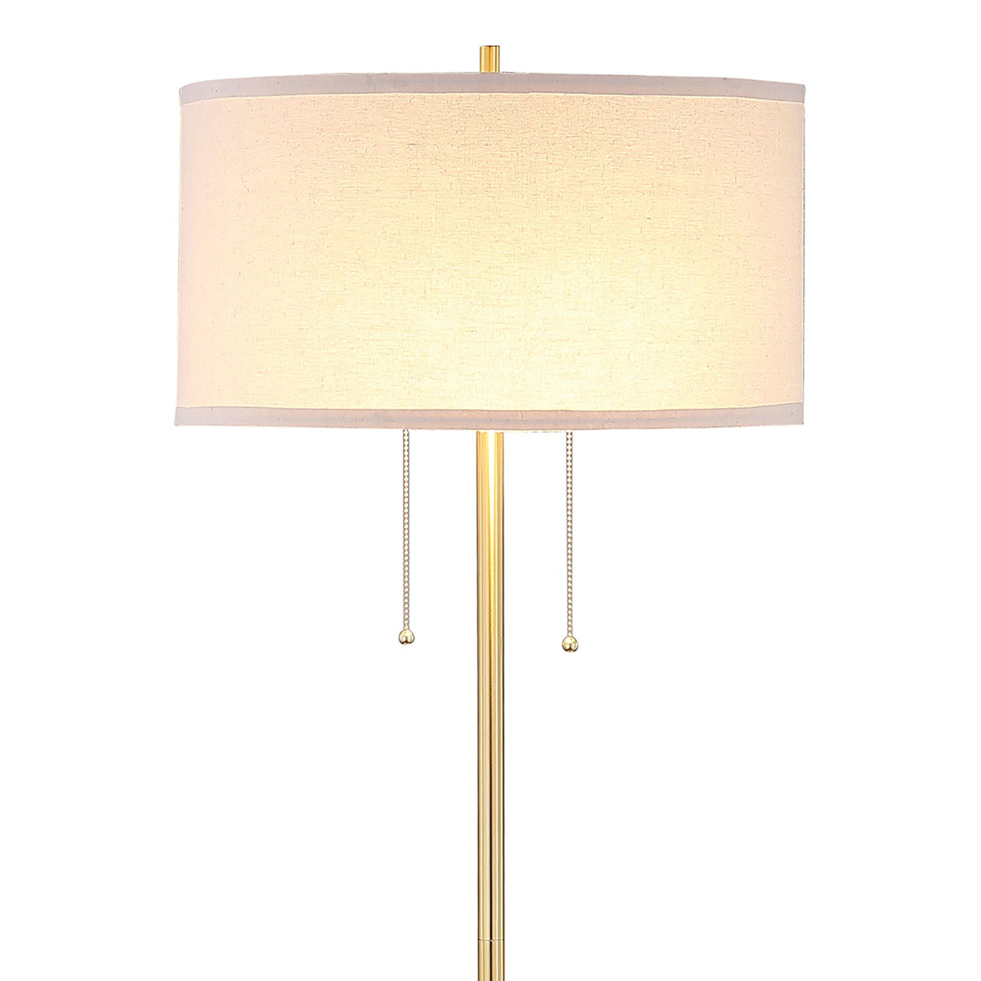 Bellflower - Drum Shade Floor Lamp - Beige