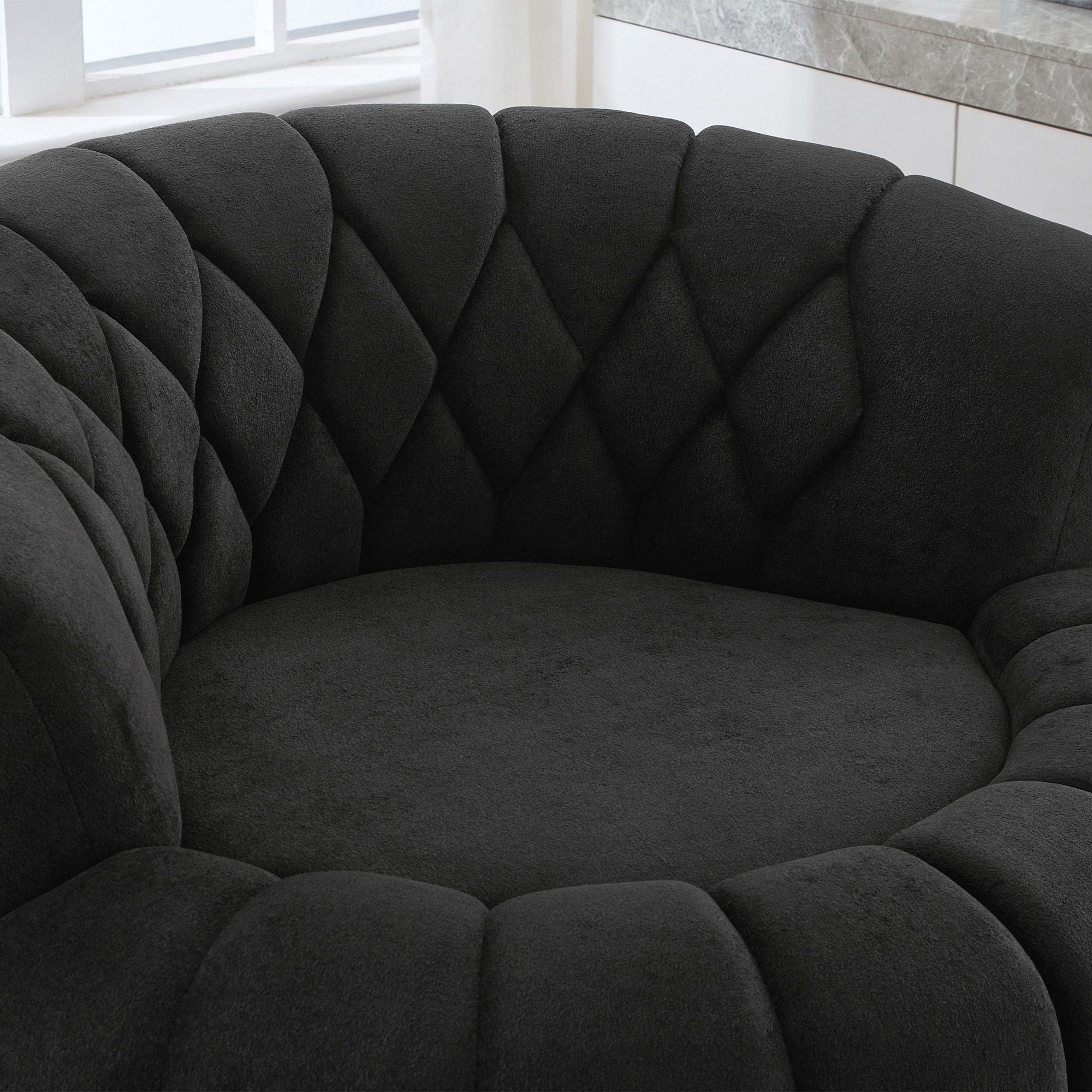 Round Swivel Accent Chair With Rotation