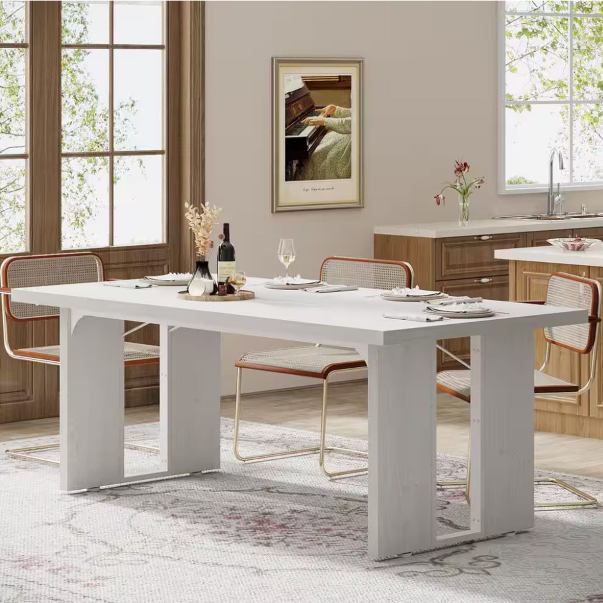 Large Rectangular Kitchen Table