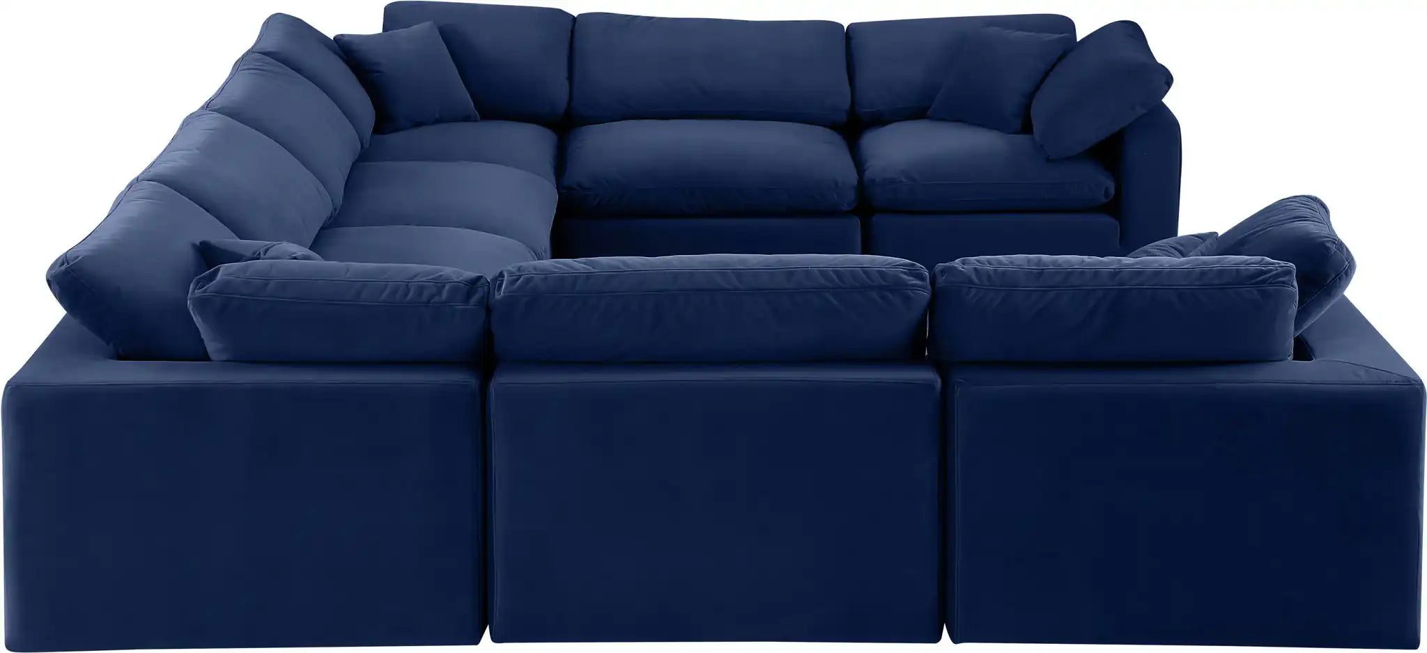 Comfy - 8 Piece Velvet Modular Sectional
