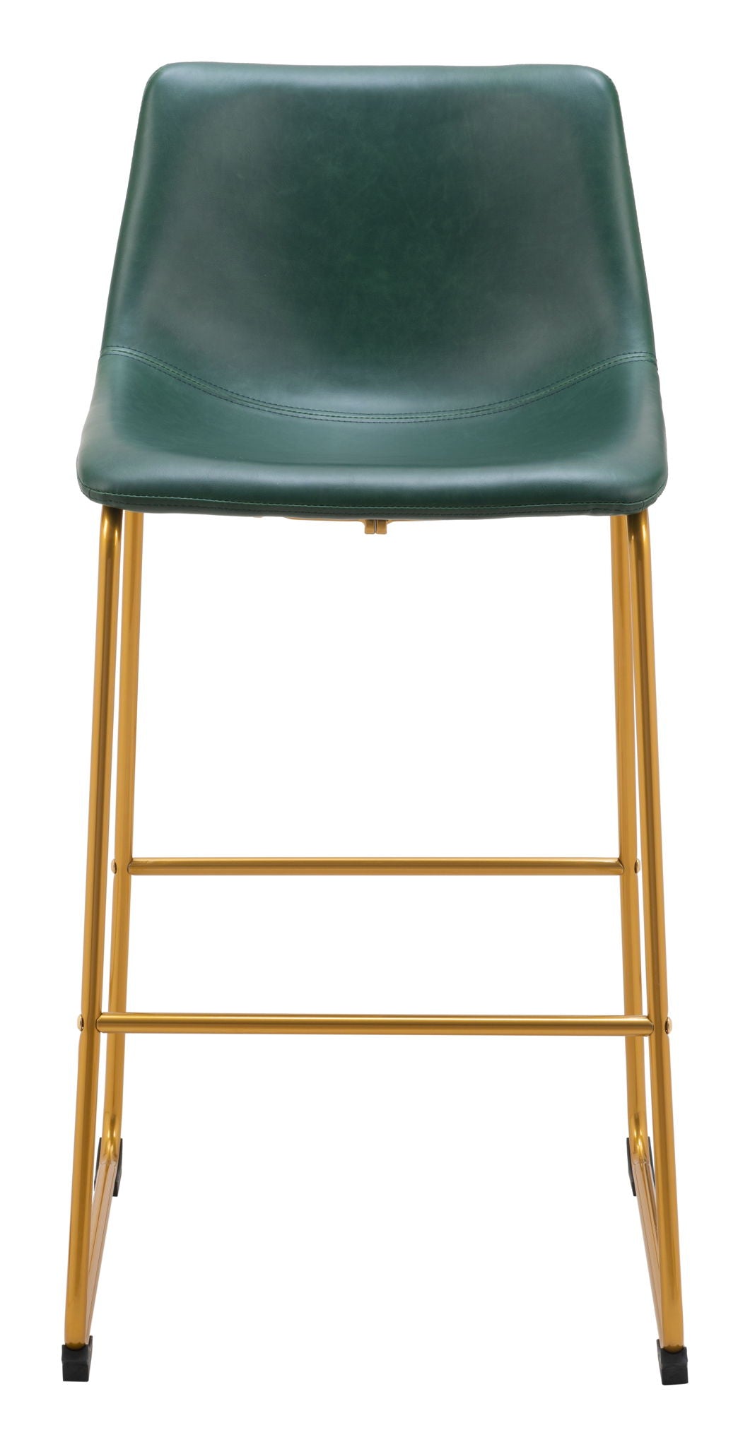 Augusta - Barstool (Set of 2) - Green / Gold