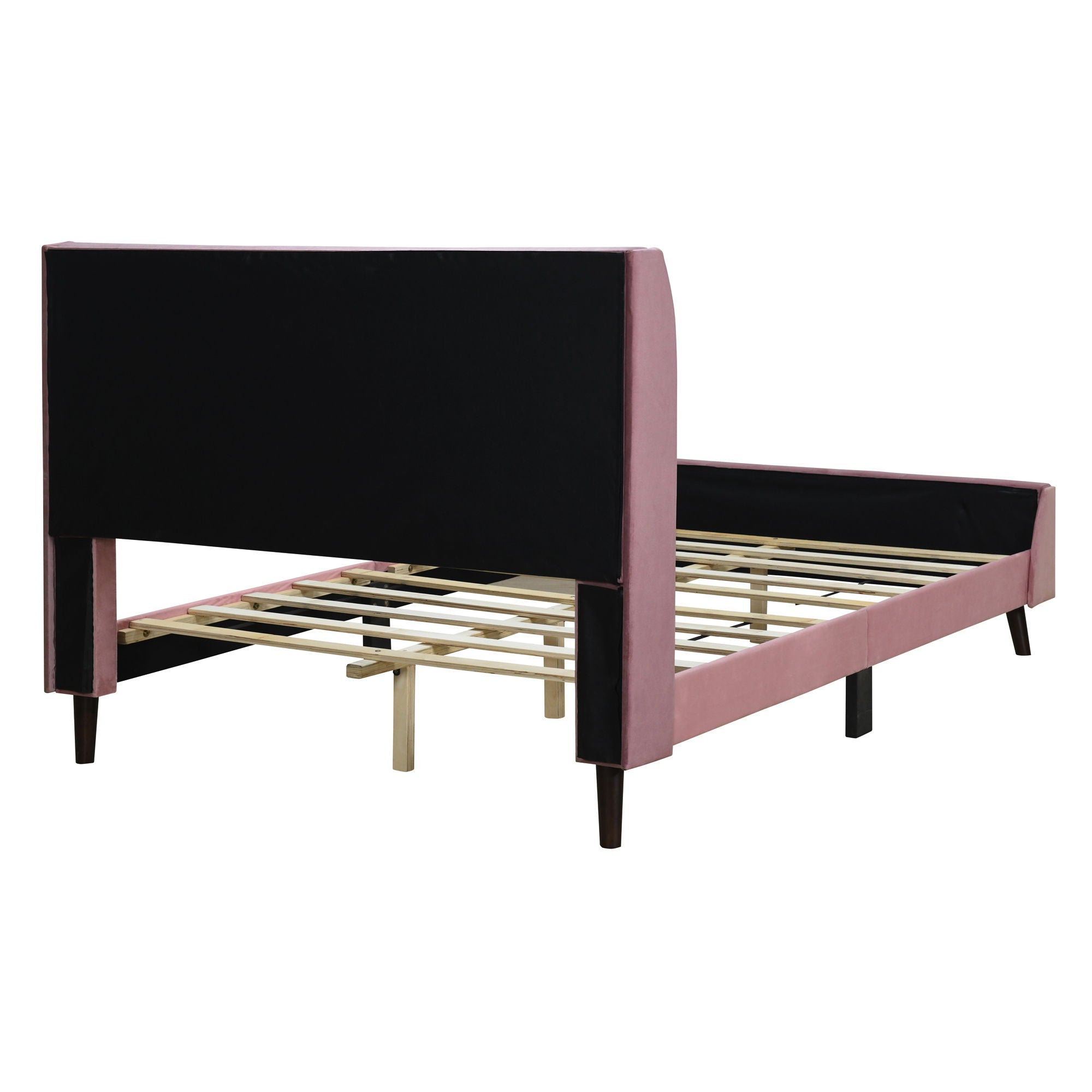 Upholstered Platform Bed Velvet