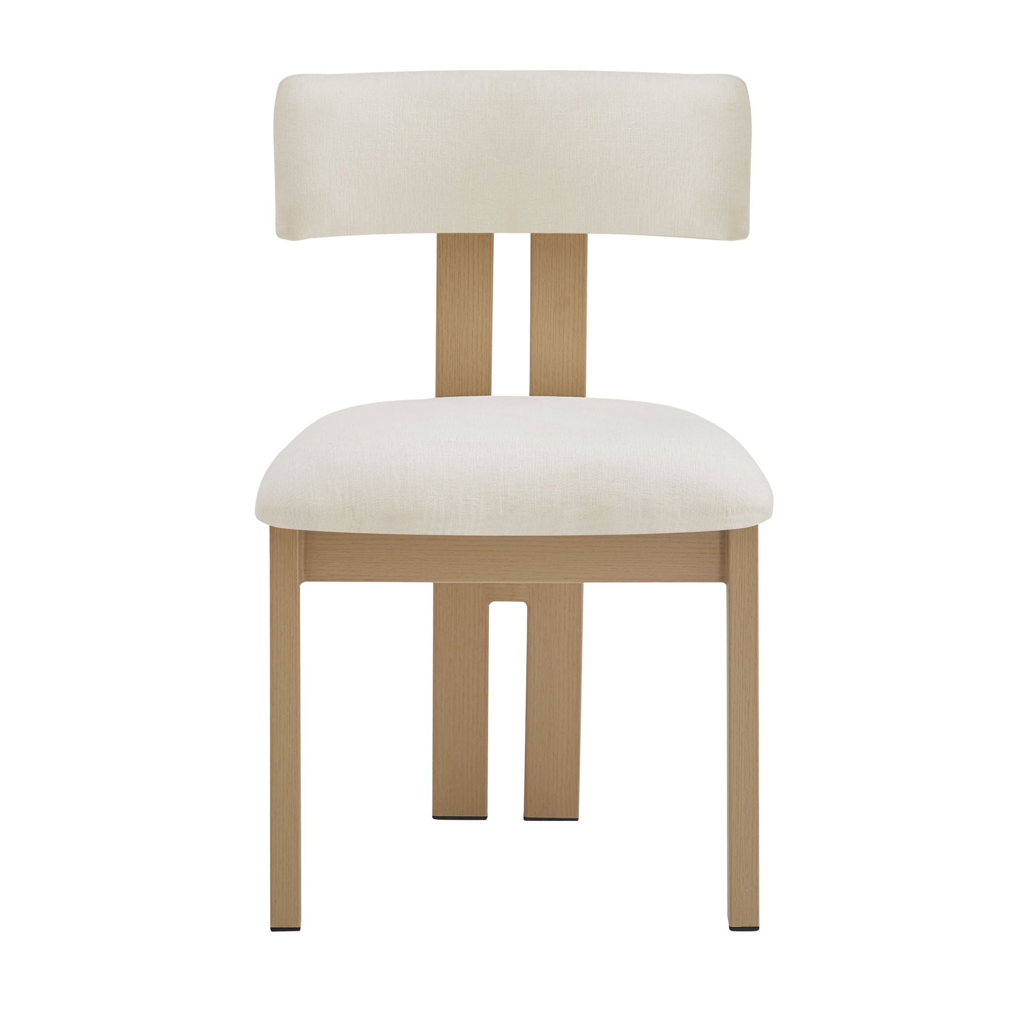 Modern 7 Piece Dining Set With Upholstered Armless Chairs And Dining Table