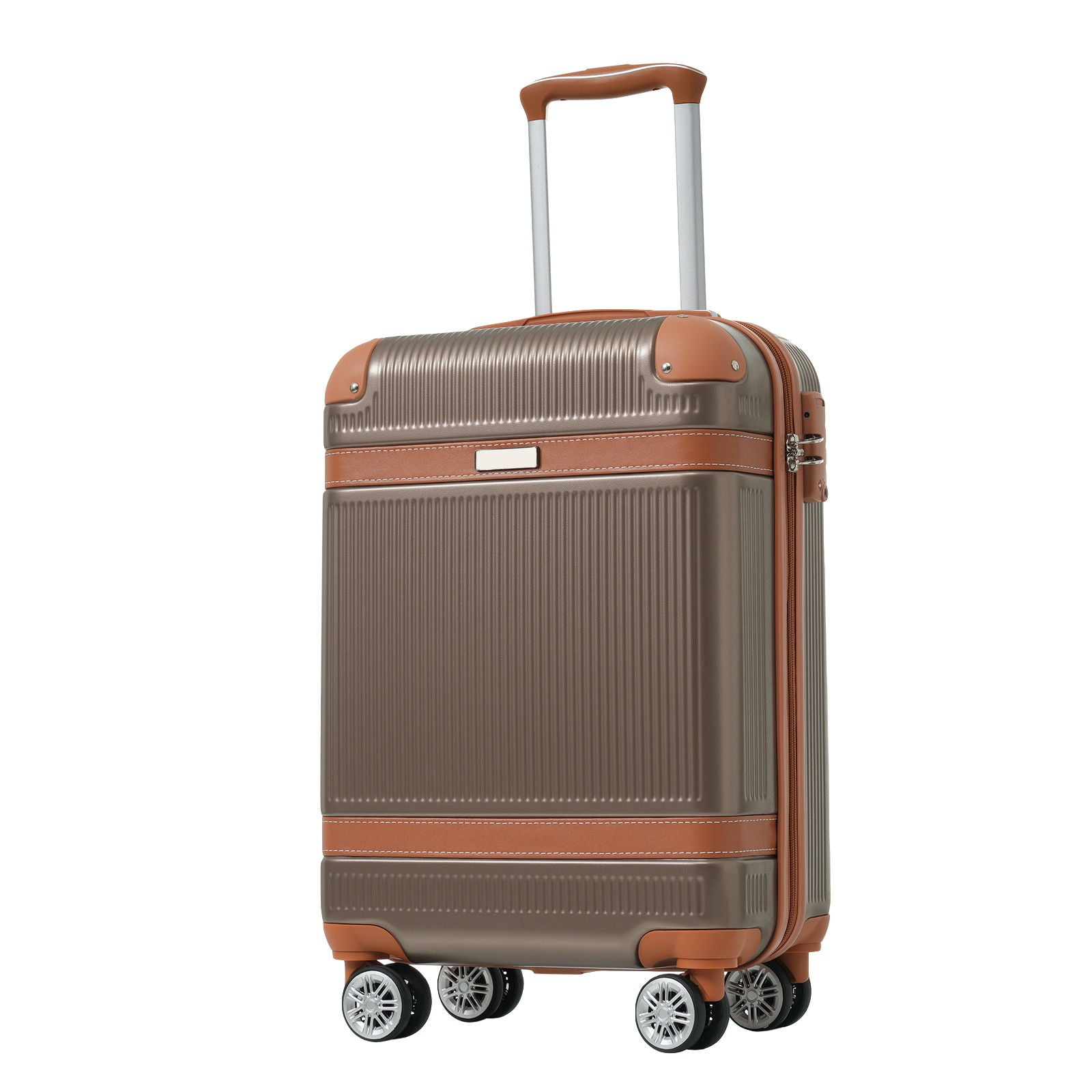 Hardshell Luggage Sets 3 Piece Carry On Suitcase Double Spinner Wheels With Tsa Lock