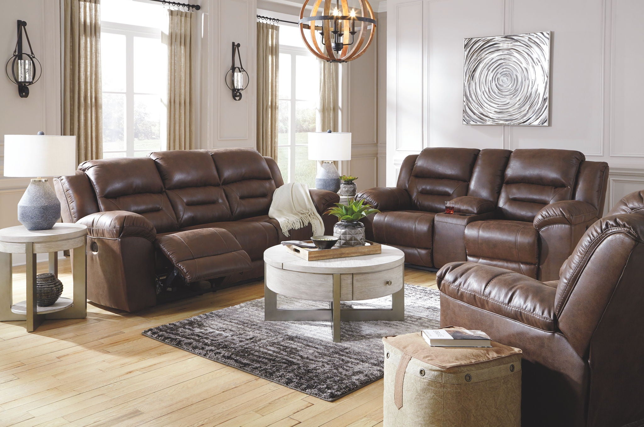 Stoneland - Reclining Living Room Set - Best Buy Furniture